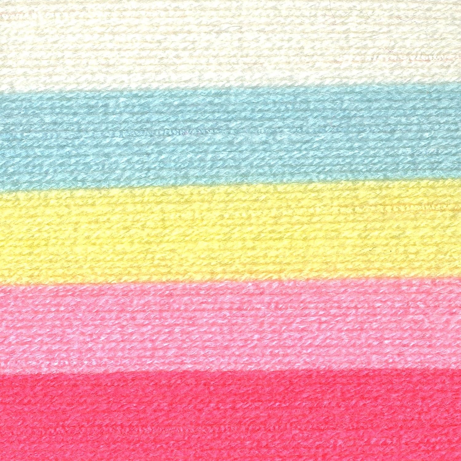 image:image1 Skein Lion Brand Yarn Ice Cream Baby Yarn BlueberryTutti Frutti