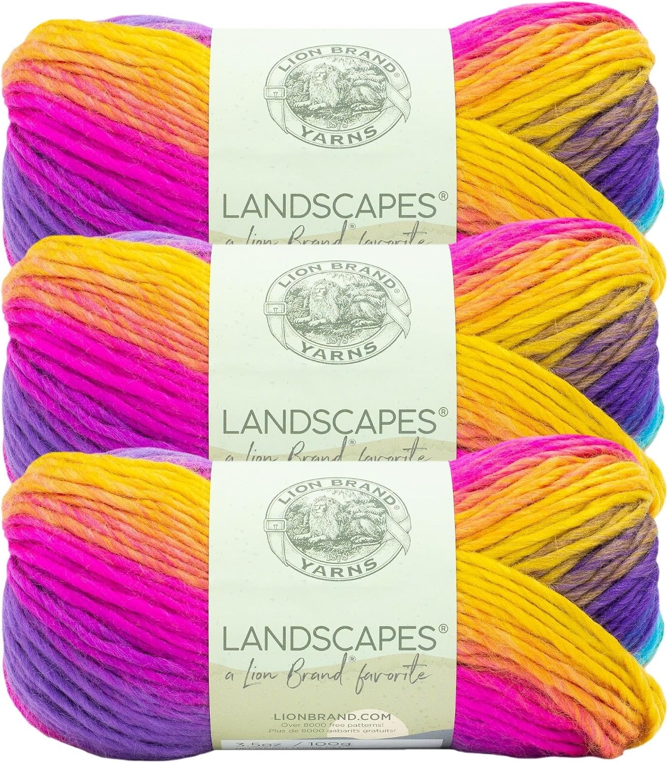 image:image1 Skein Lion Brand Yarn Landscapes Yarn Desert SpringBoardwalk