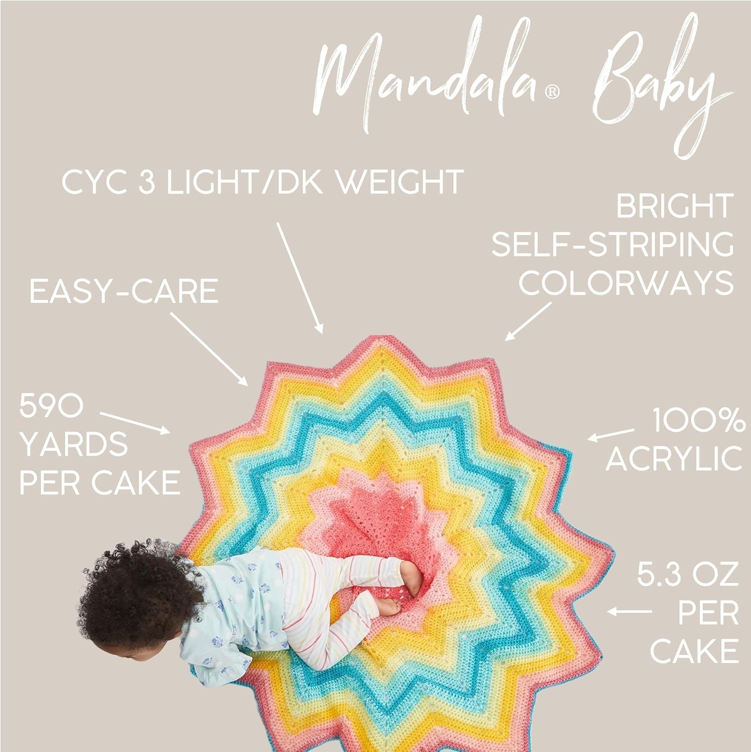 image:image3 Pack Lion Brand Yarn Mandala Baby Yarn Diago AlleyAcre Woods