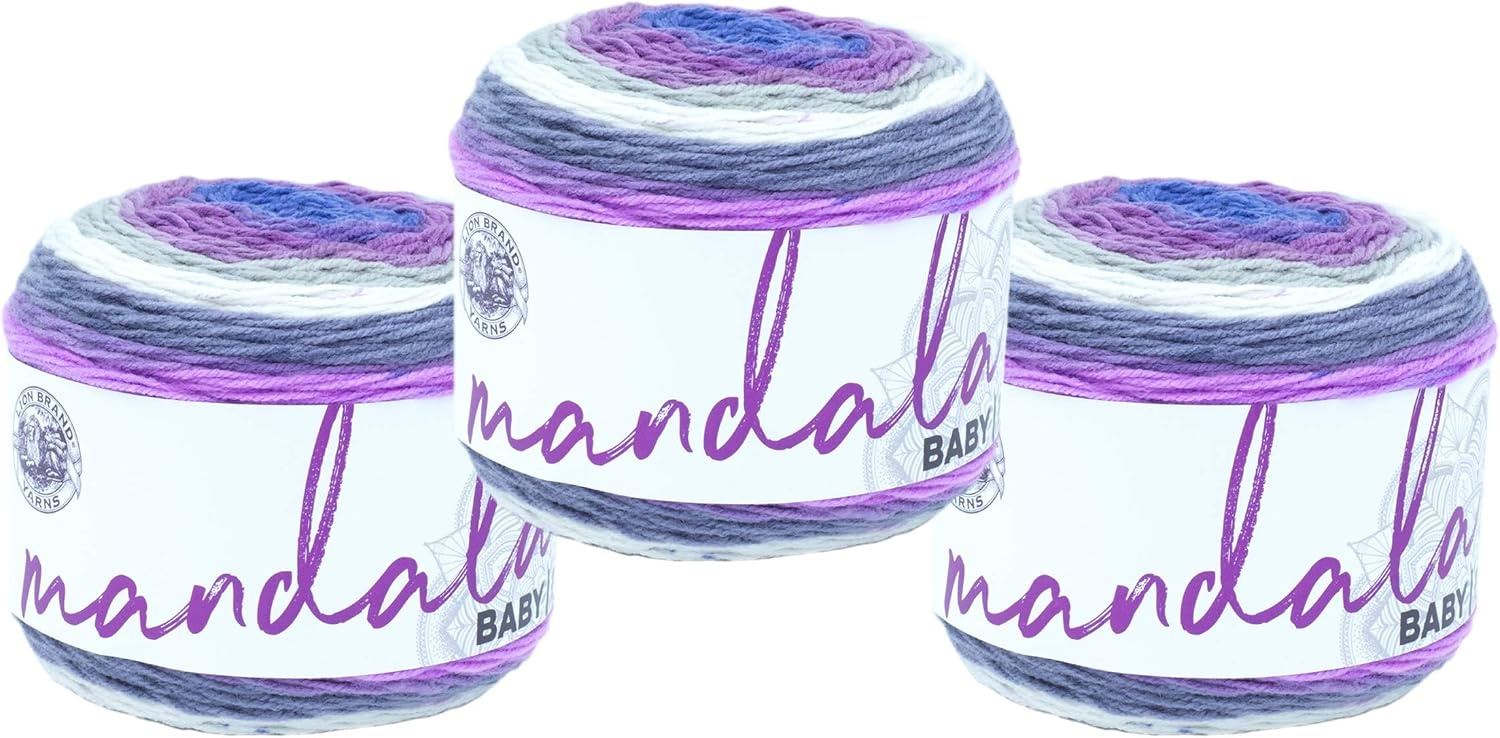 image:image3 Pack Lion Brand Yarn Mandala Baby Yarn Diago AlleyMagic Moon