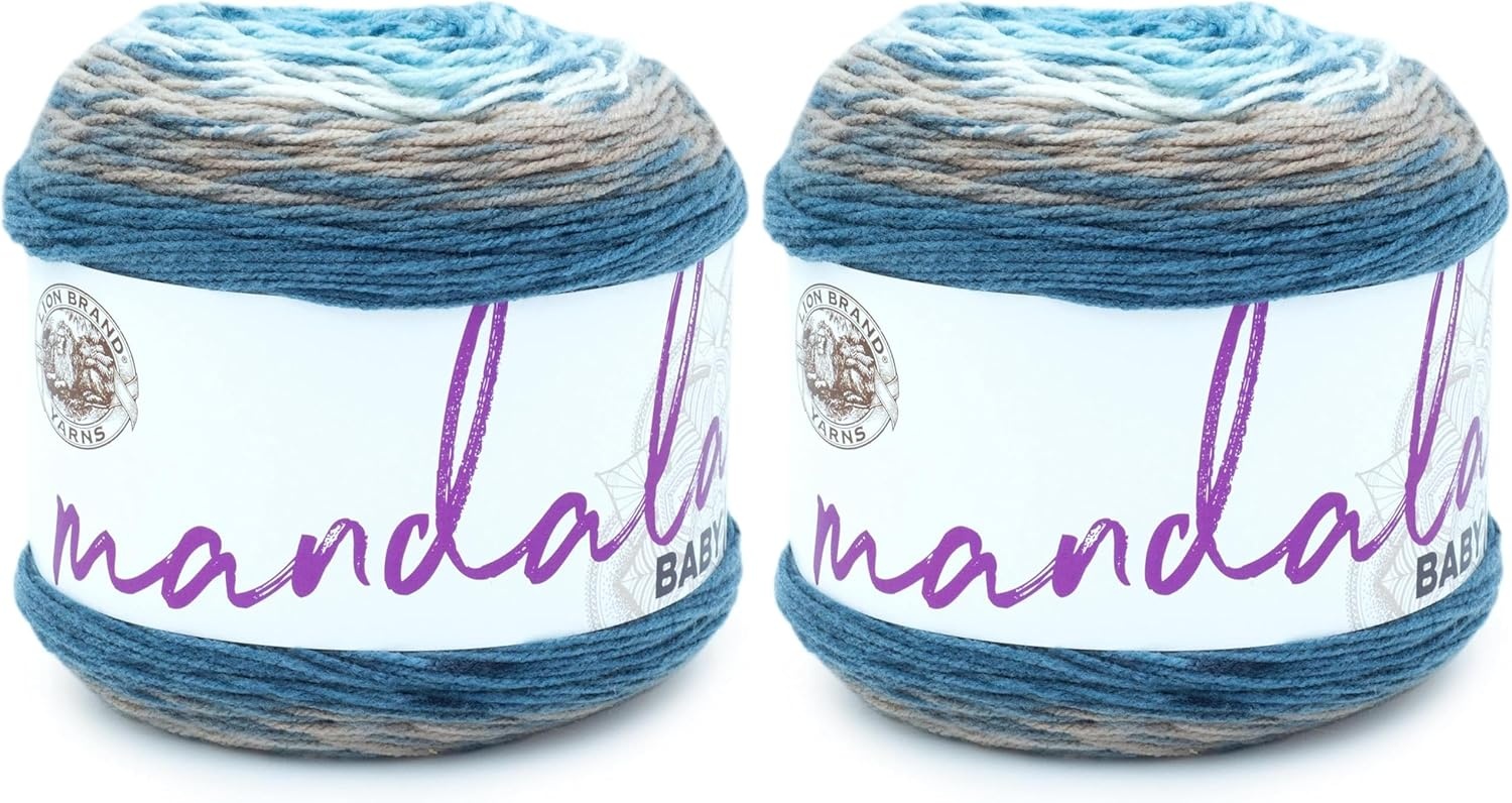 image:image3 Pack Lion Brand Yarn Mandala Baby Yarn Diago AlleyWishing Well