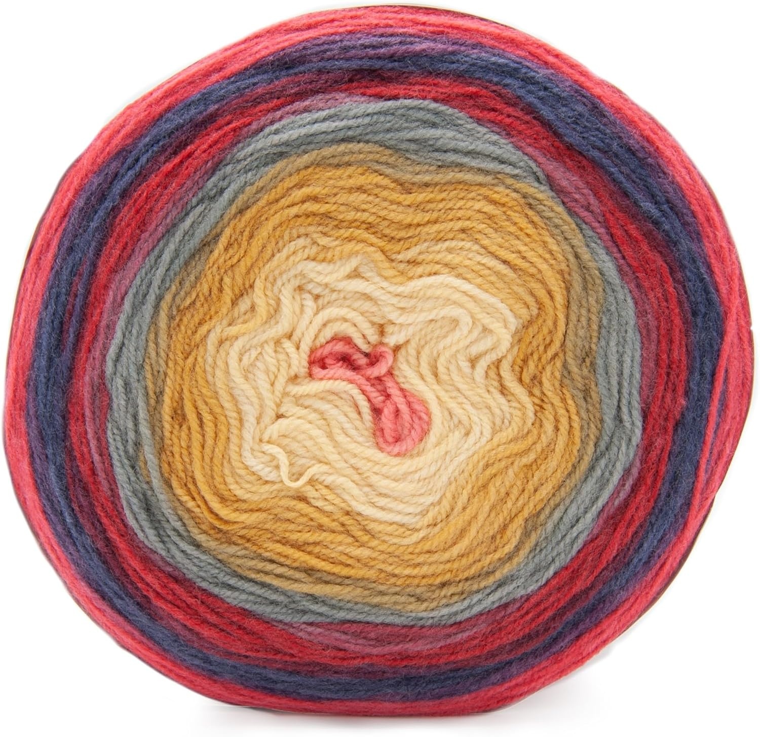 image:imageLion Brand Yarn Colorful Mandala Bonus Bundle Yarn for Knitting Crocheting and Crafting Wood Nymph 1 CakeSatyrs