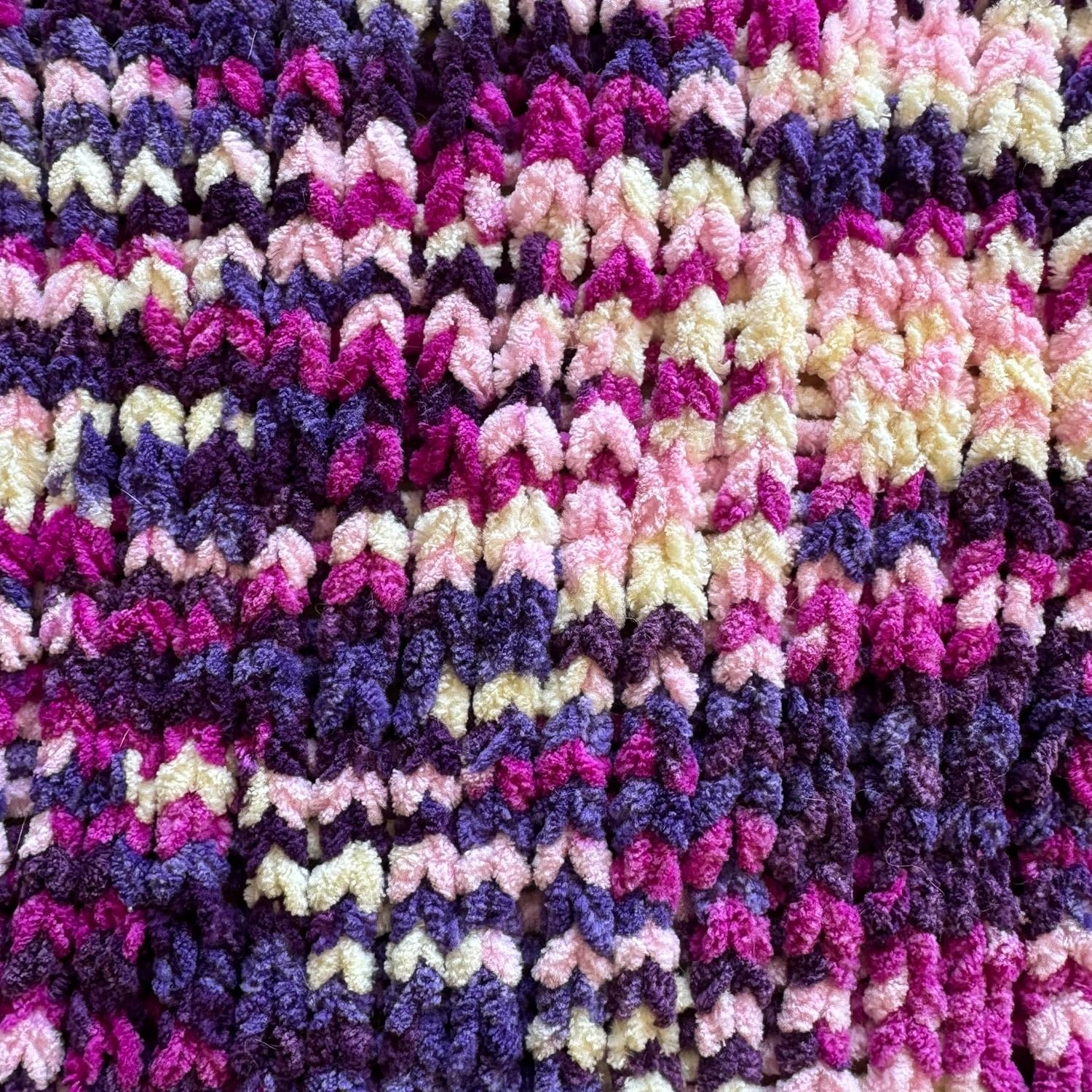 image:imageLion Brand Yarn Cover Story Favorite Blanket Yarn for Knitting and Crochet 223 Yards Lullaby 1 PackGrape Soda