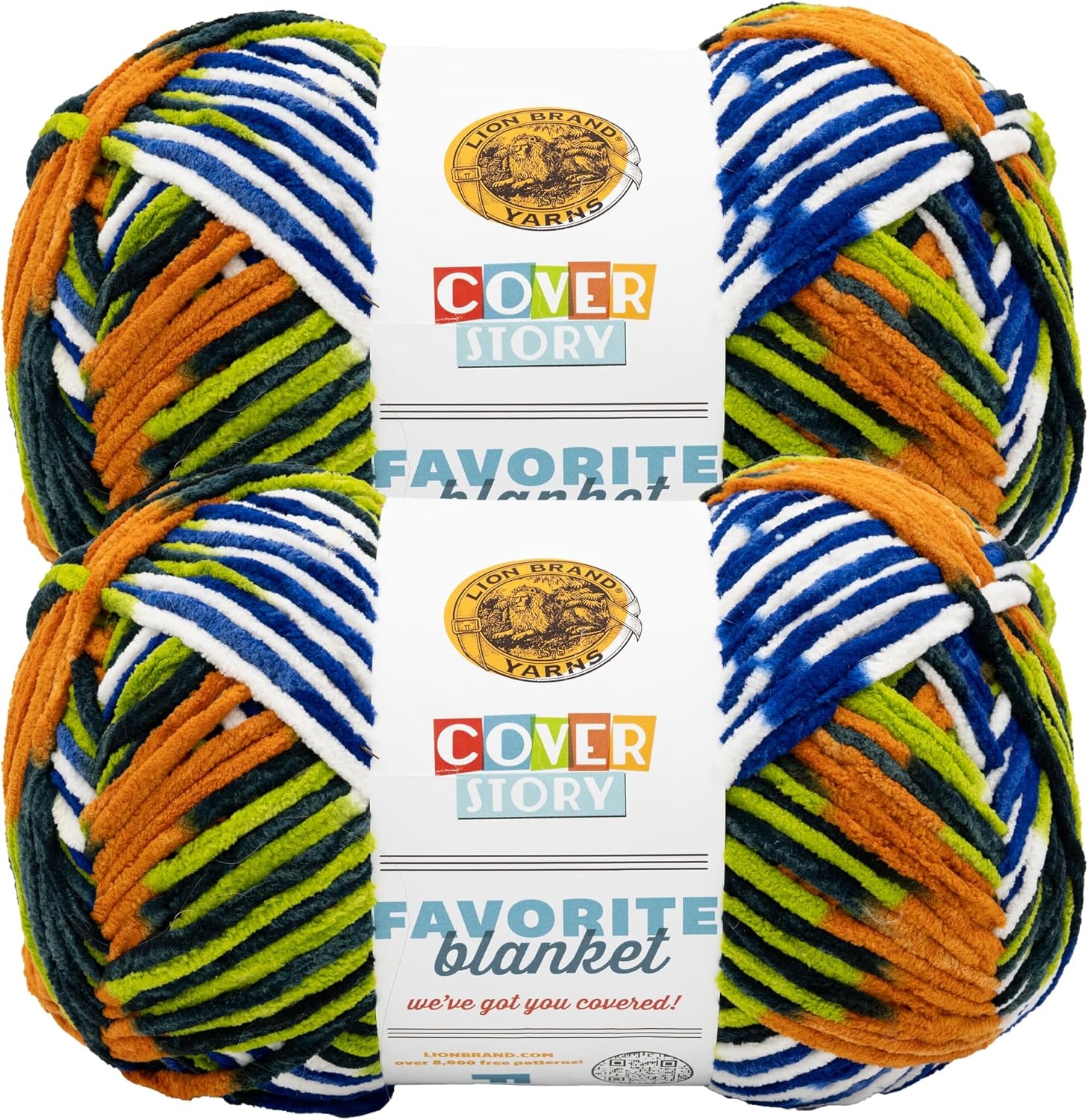 image:imageLion Brand Yarn Cover Story Favorite Blanket Yarn for Knitting and Crochet 223 Yards Lullaby 1 PackRocket Ship