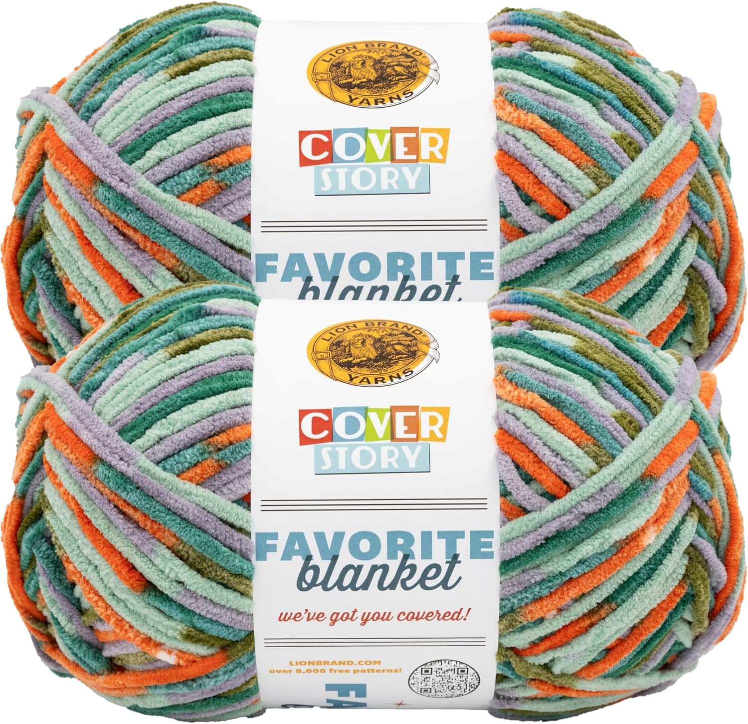 image:imageLion Brand Yarn Cover Story Favorite Blanket Yarn for Knitting and Crochet 223 Yards Lullaby 1 PackSnapping Turtle