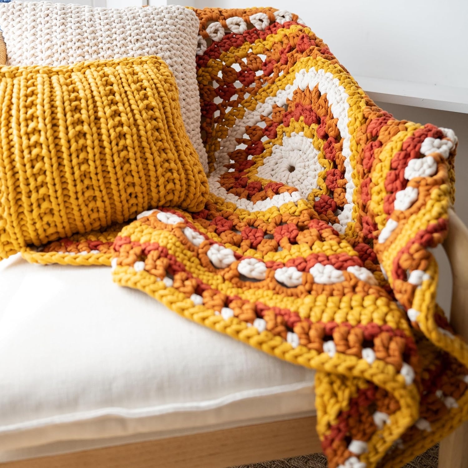 image:imageLion Brand Yarn Cover Story Lazy Days Thick amp Quick Blanket Yarn Eggplant 1 PackNavy