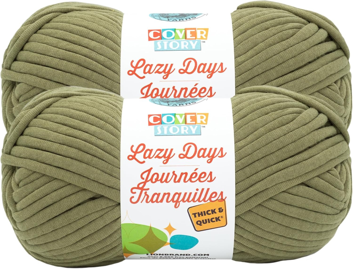 image:imageLion Brand Yarn Cover Story Lazy Days Thick amp Quick Blanket Yarn Eggplant 1 PackOlive