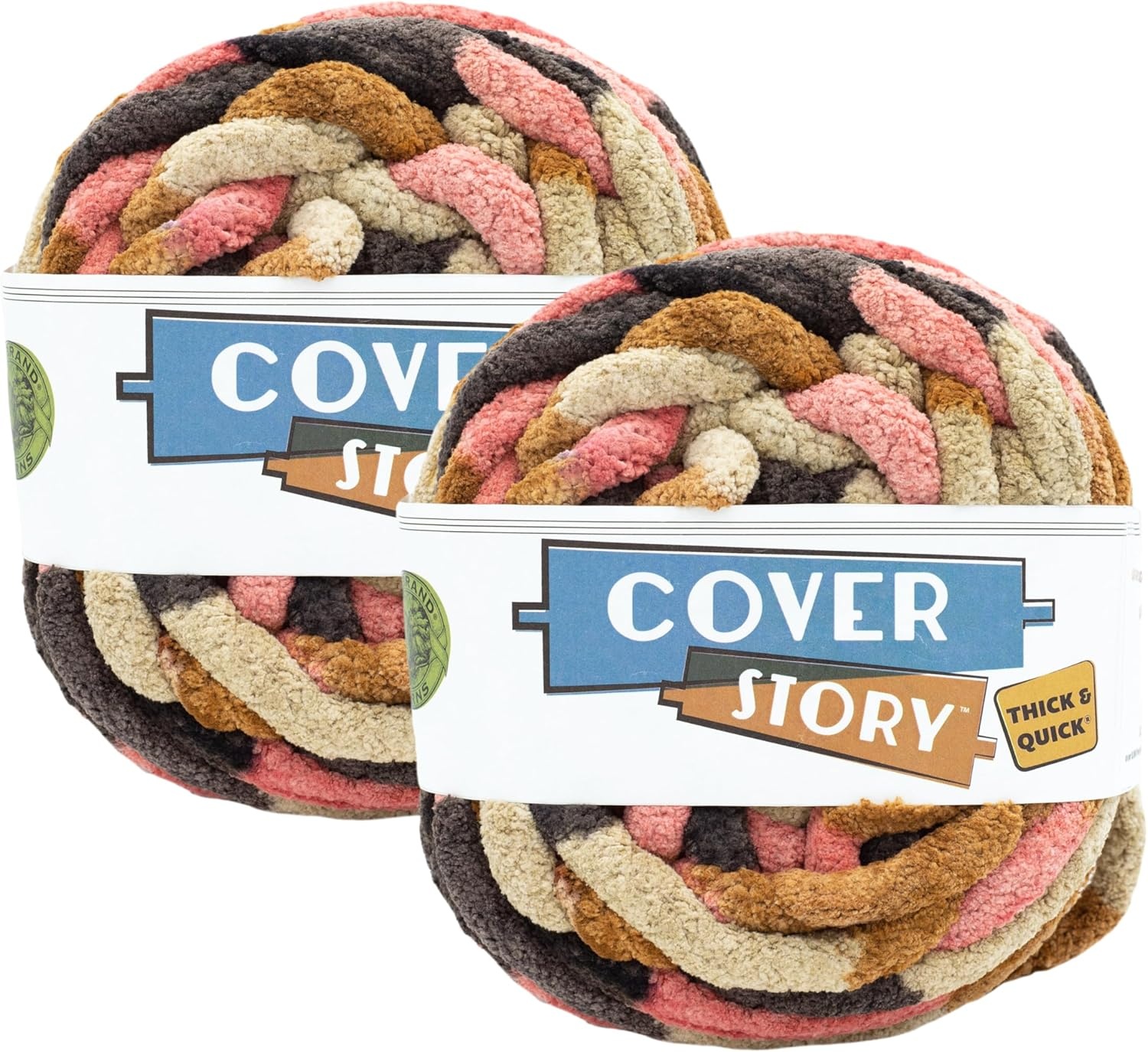 image:imageLion Brand Yarn Cover Story Thick amp Quick Blanket Yarn Marsh 1 PackDesert Rose