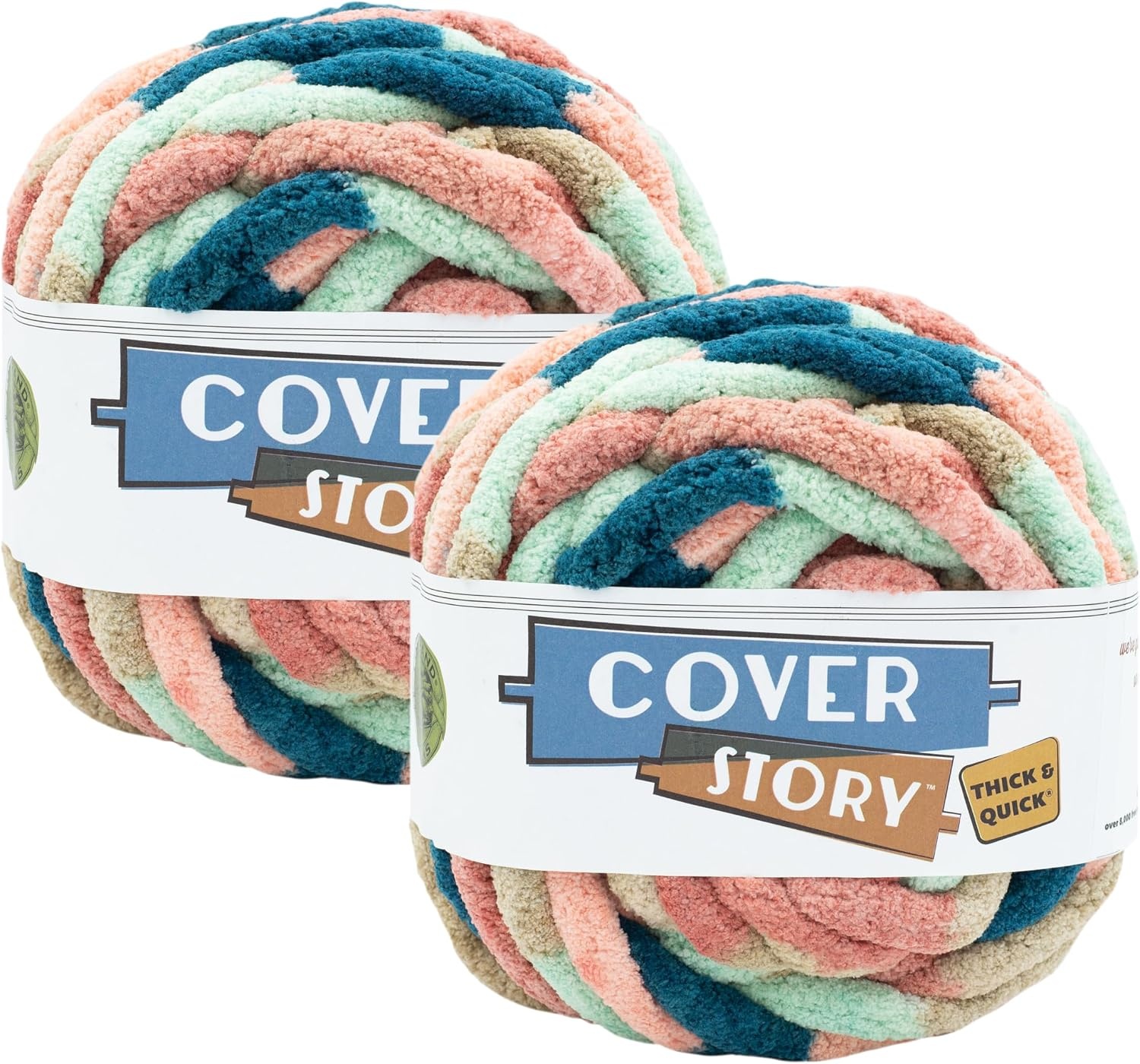 image:imageLion Brand Yarn Cover Story Thick amp Quick Blanket Yarn Marsh 1 PackMountain Dawn