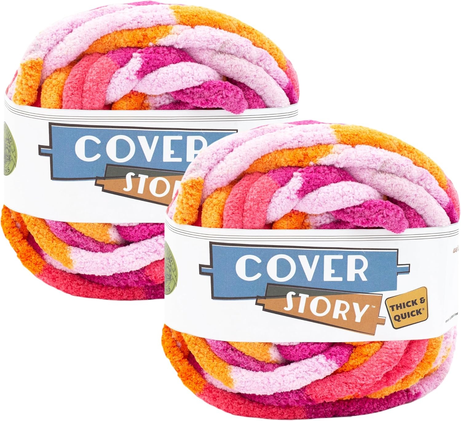 image:imageLion Brand Yarn Cover Story Thick amp Quick Blanket Yarn Marsh 1 PackSunset