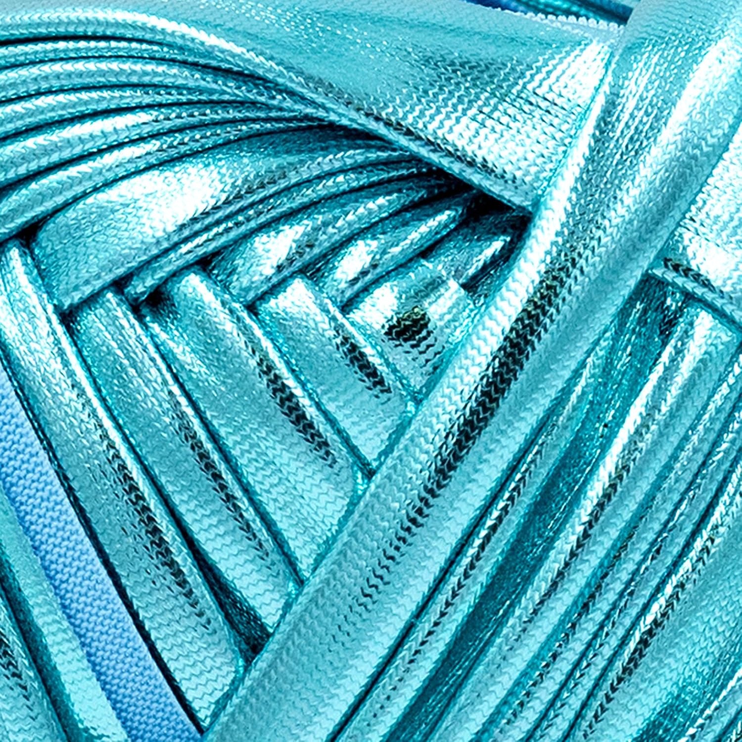 image:imageLion Brand Yarn Faux Leather Fashion Yarn for Knitting and Crochet Bronze 1 PackCaribbean Blue