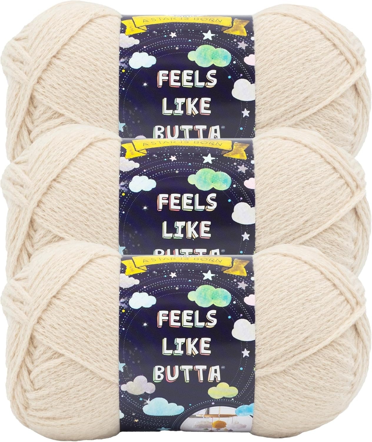 image:imageLion Brand Yarn Feel Like Butta Velvety Soft Yarn for Knitting Crochet and Crafts Pink 1 Pack Chenille Like Fiber for Plush Baby Blankets Amigurumi Toys and Worsted Weight SweatersNeutral