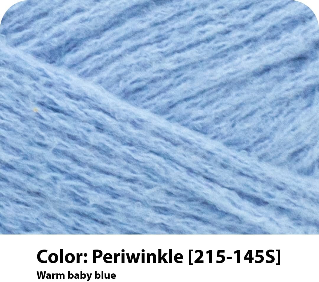 image:imageLion Brand Yarn Feel Like Butta Velvety Soft Yarn for Knitting Crochet and Crafts Pink 1 Pack Chenille Like Fiber for Plush Baby Blankets Amigurumi Toys and Worsted Weight SweatersPeriwinkle