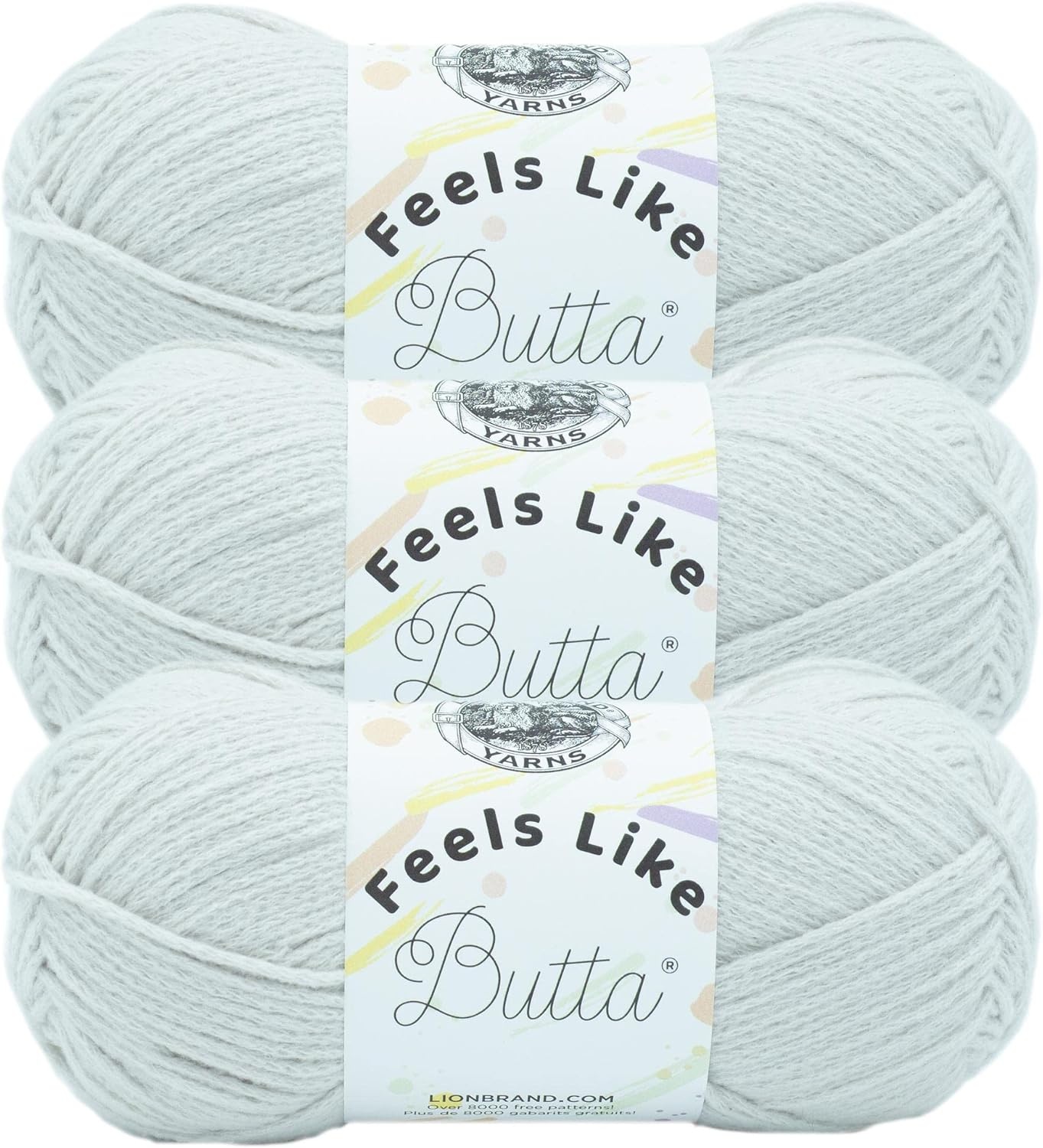 image:imageLion Brand Yarn Feel Like Butta Velvety Soft Yarn for Knitting Crochet and Crafts Pink 1 Pack Chenille Like Fiber for Plush Baby Blankets Amigurumi Toys and Worsted Weight SweatersRainy Day
