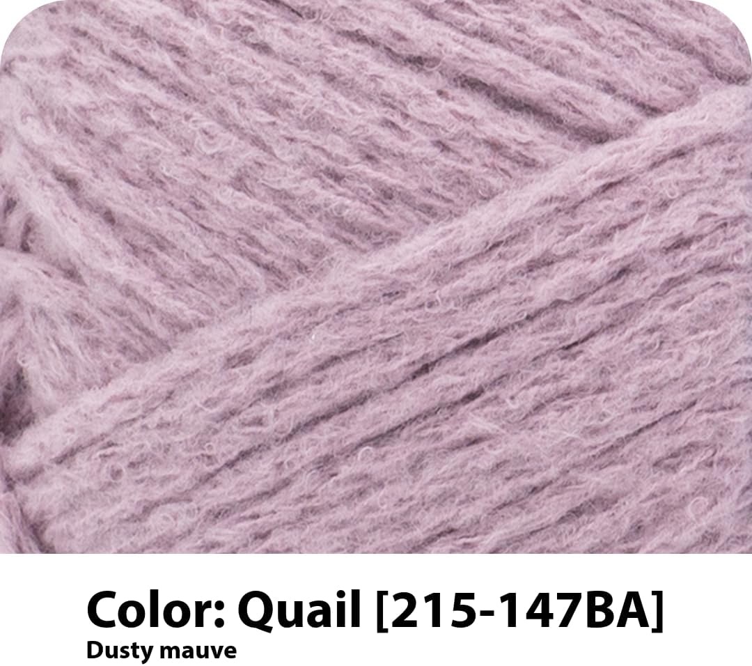image:imageLion Brand Yarn Feel Like Butta Velvety Soft Yarn for Knitting Crochet and Crafts Pink 1 Pack Chenille Like Fiber for Plush Baby Blankets Amigurumi Toys and Worsted Weight SweatersQuail