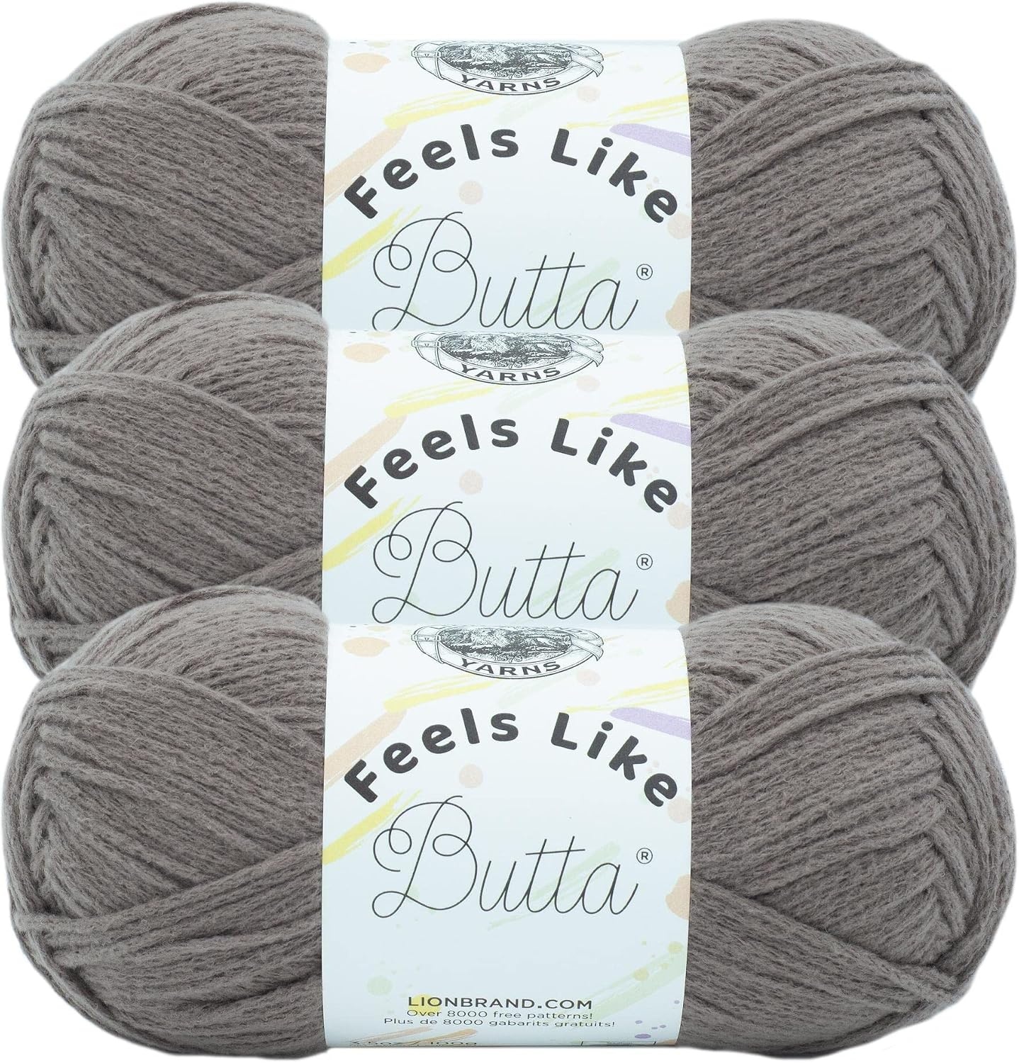 image:imageLion Brand Yarn Feel Like Butta Velvety Soft Yarn for Knitting Crochet and Crafts Pink 1 Pack Chenille Like Fiber for Plush Baby Blankets Amigurumi Toys and Worsted Weight SweatersCocoa