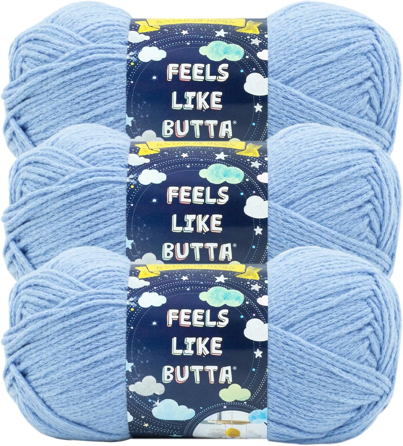 image:imageLion Brand Yarn Feel Like Butta Velvety Soft Yarn for Knitting Crochet and Crafts Pink 1 Pack Chenille Like Fiber for Plush Baby Blankets Amigurumi Toys and Worsted Weight SweatersPeriwinkle