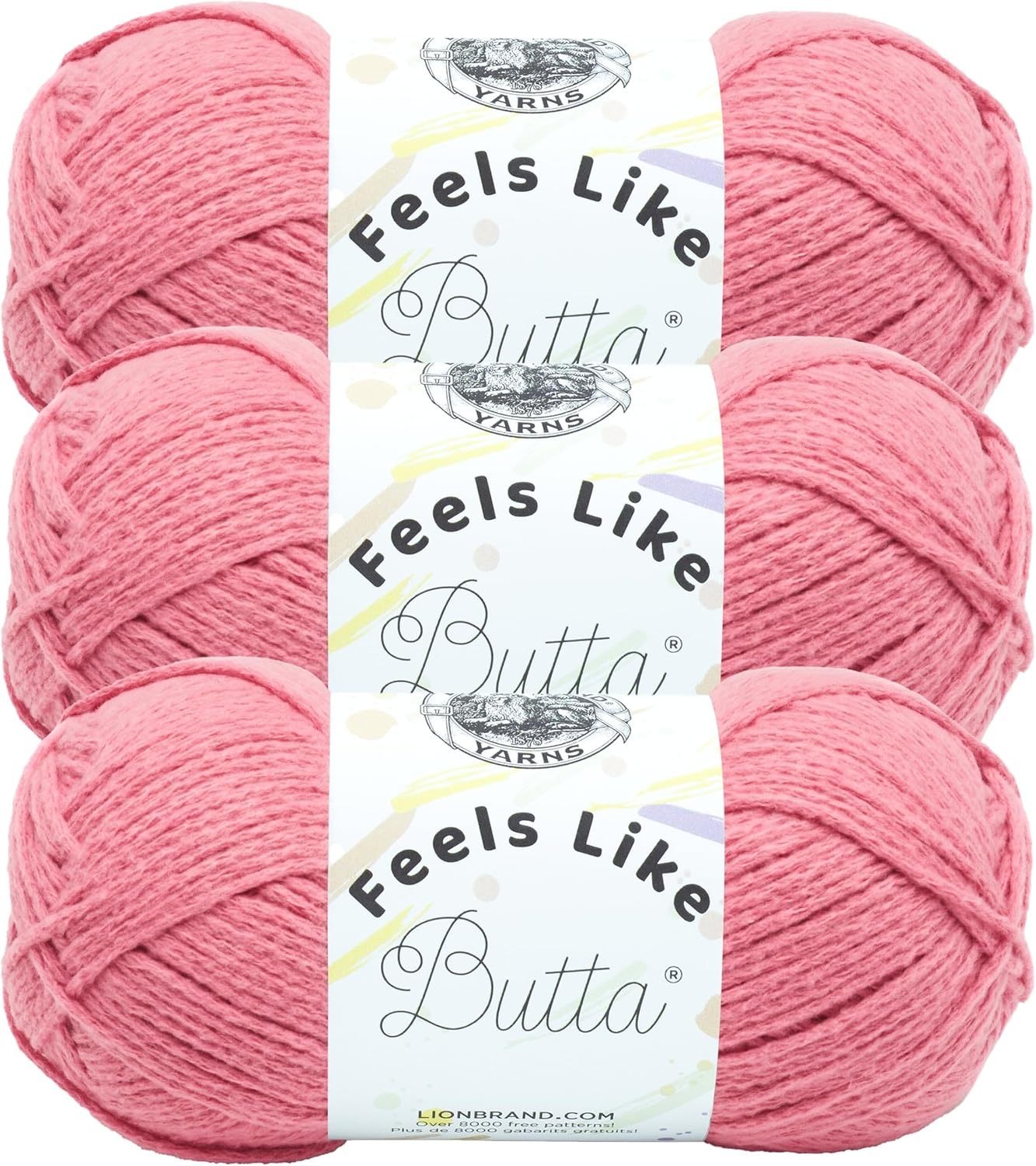 image:imageLion Brand Yarn Feel Like Butta Velvety Soft Yarn for Knitting Crochet and Crafts Pink 1 Pack Chenille Like Fiber for Plush Baby Blankets Amigurumi Toys and Worsted Weight SweatersDusty Pink