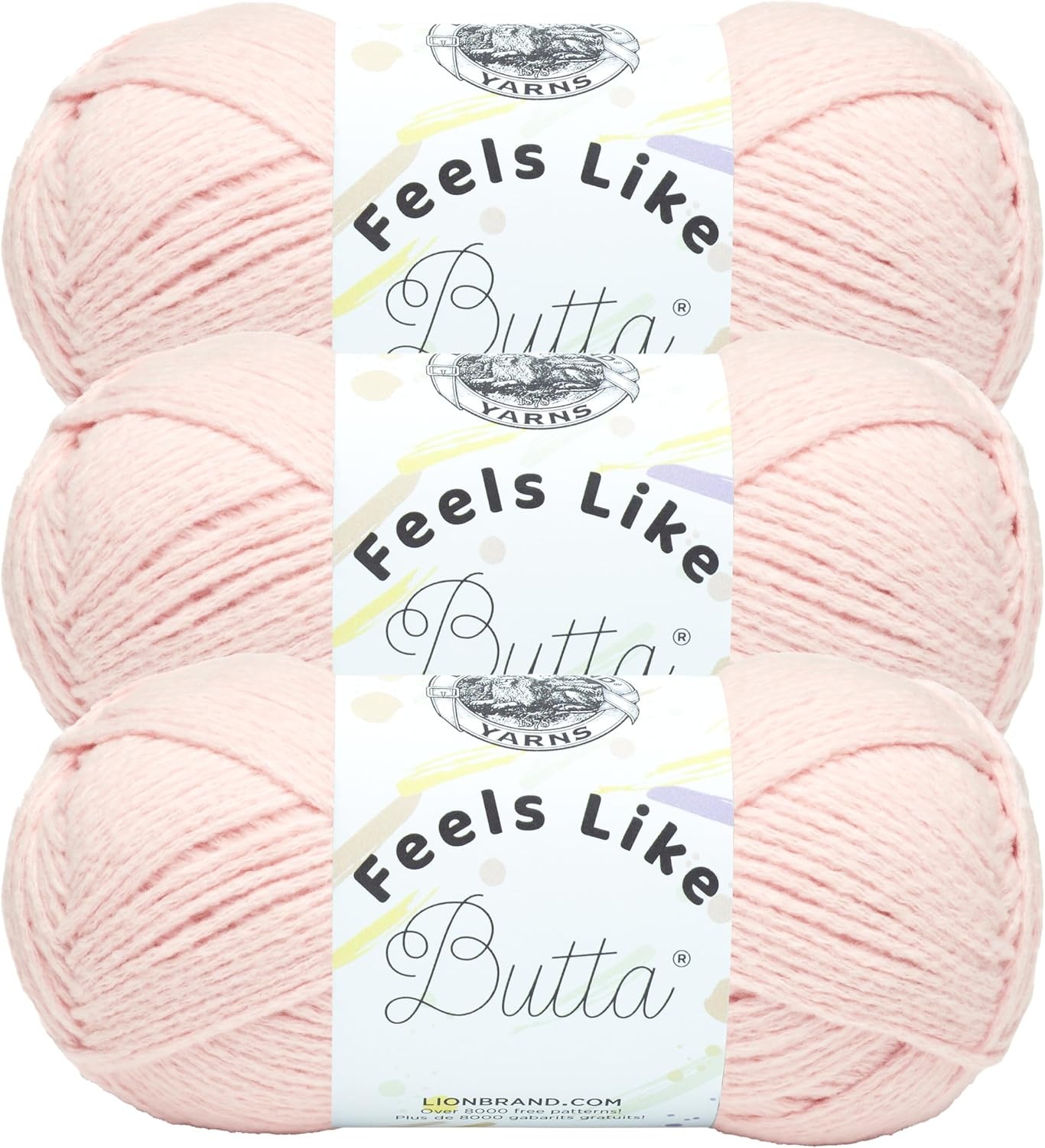 image:imageLion Brand Yarn Feel Like Butta Velvety Soft Yarn for Knitting Crochet and Crafts Pink 1 Pack Chenille Like Fiber for Plush Baby Blankets Amigurumi Toys and Worsted Weight SweatersPink