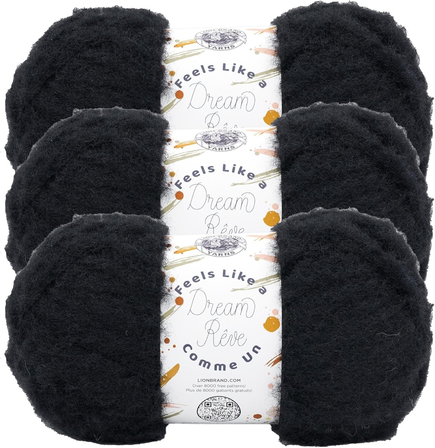 image:imageLion Brand Yarn Feels Like A Dream Soft Yarn for Knitting and Crochet Sunflower 3 PackCaviar