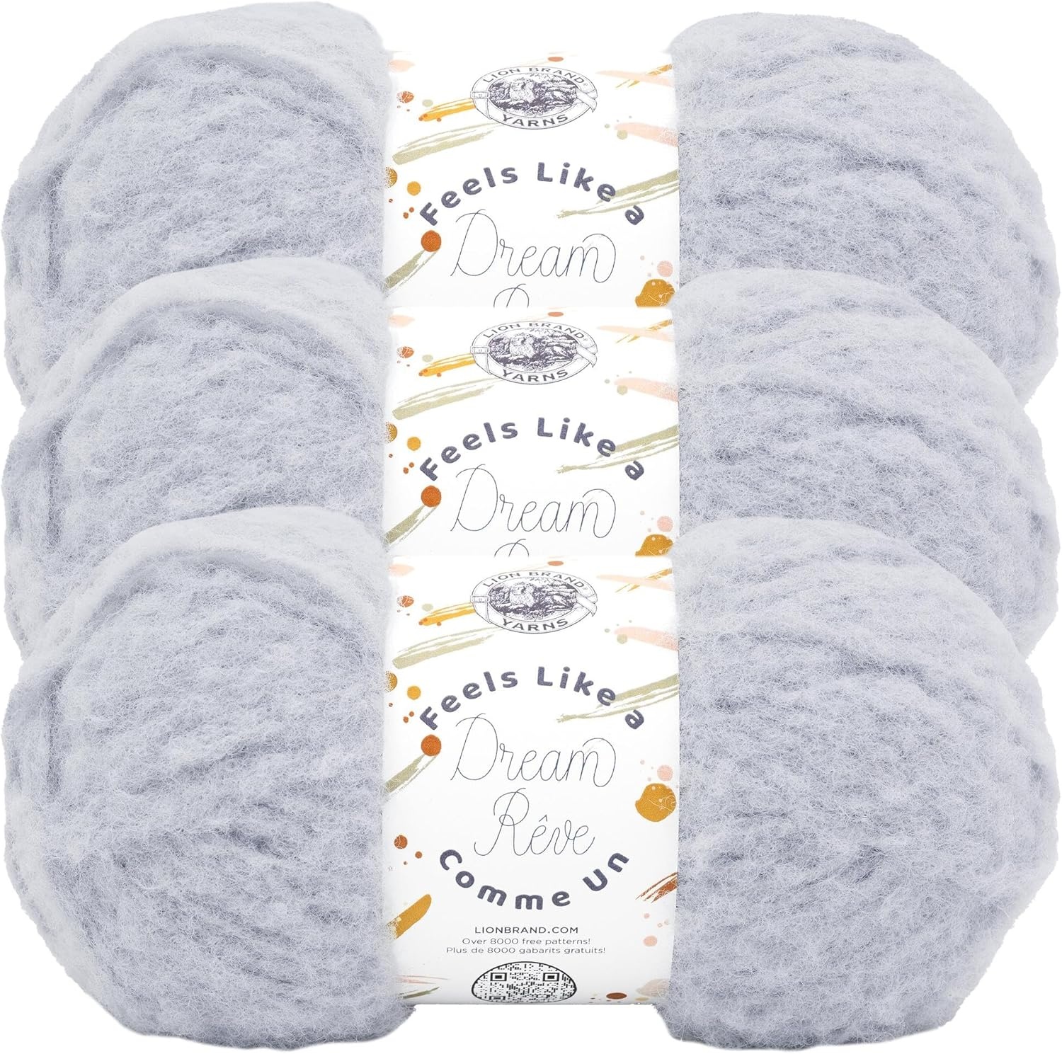 image:imageLion Brand Yarn Feels Like A Dream Soft Yarn for Knitting and Crochet Sunflower 3 PackMoonstone