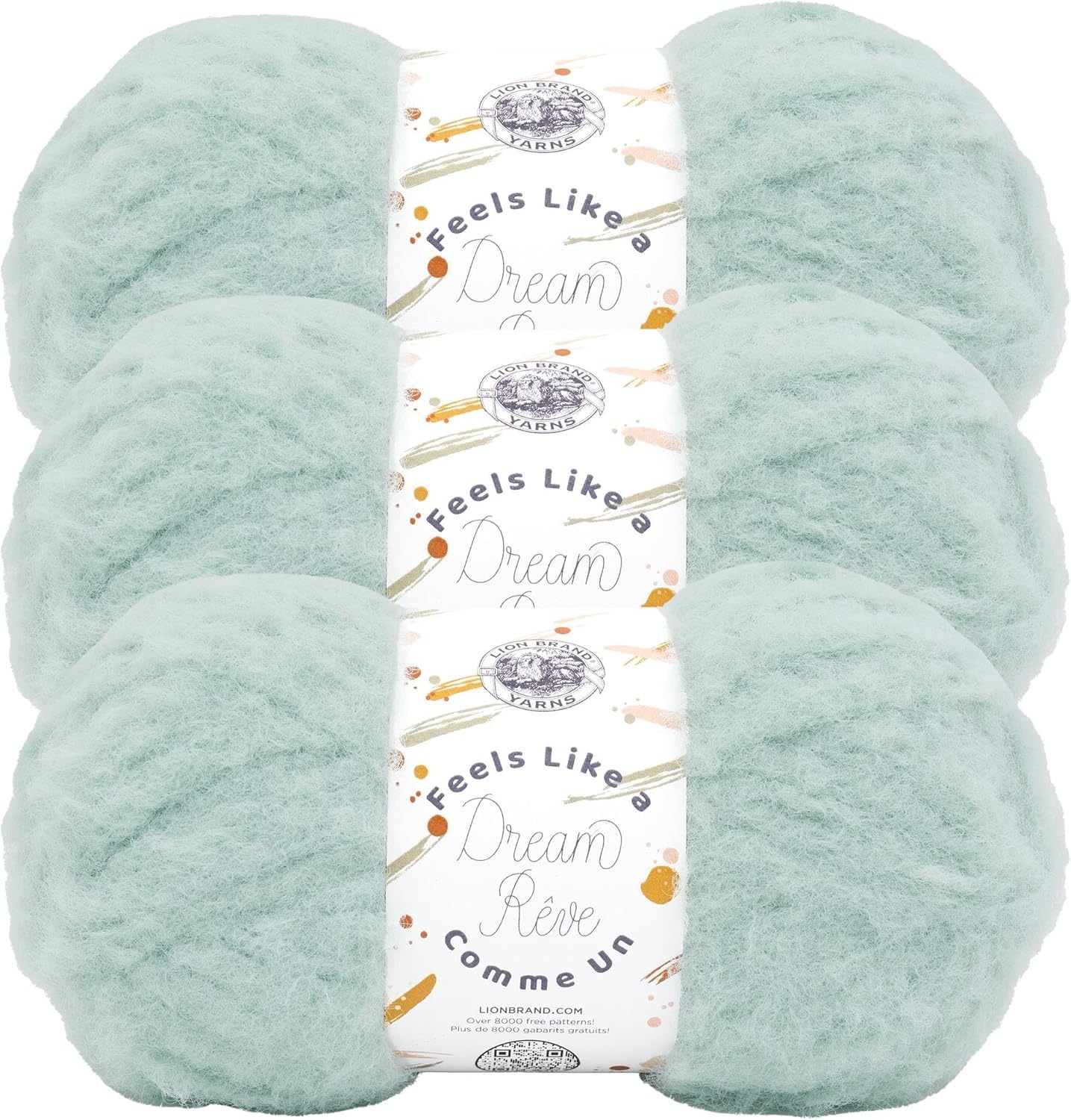 image:imageLion Brand Yarn Feels Like A Dream Soft Yarn for Knitting and Crochet Sunflower 3 PackSeaspray