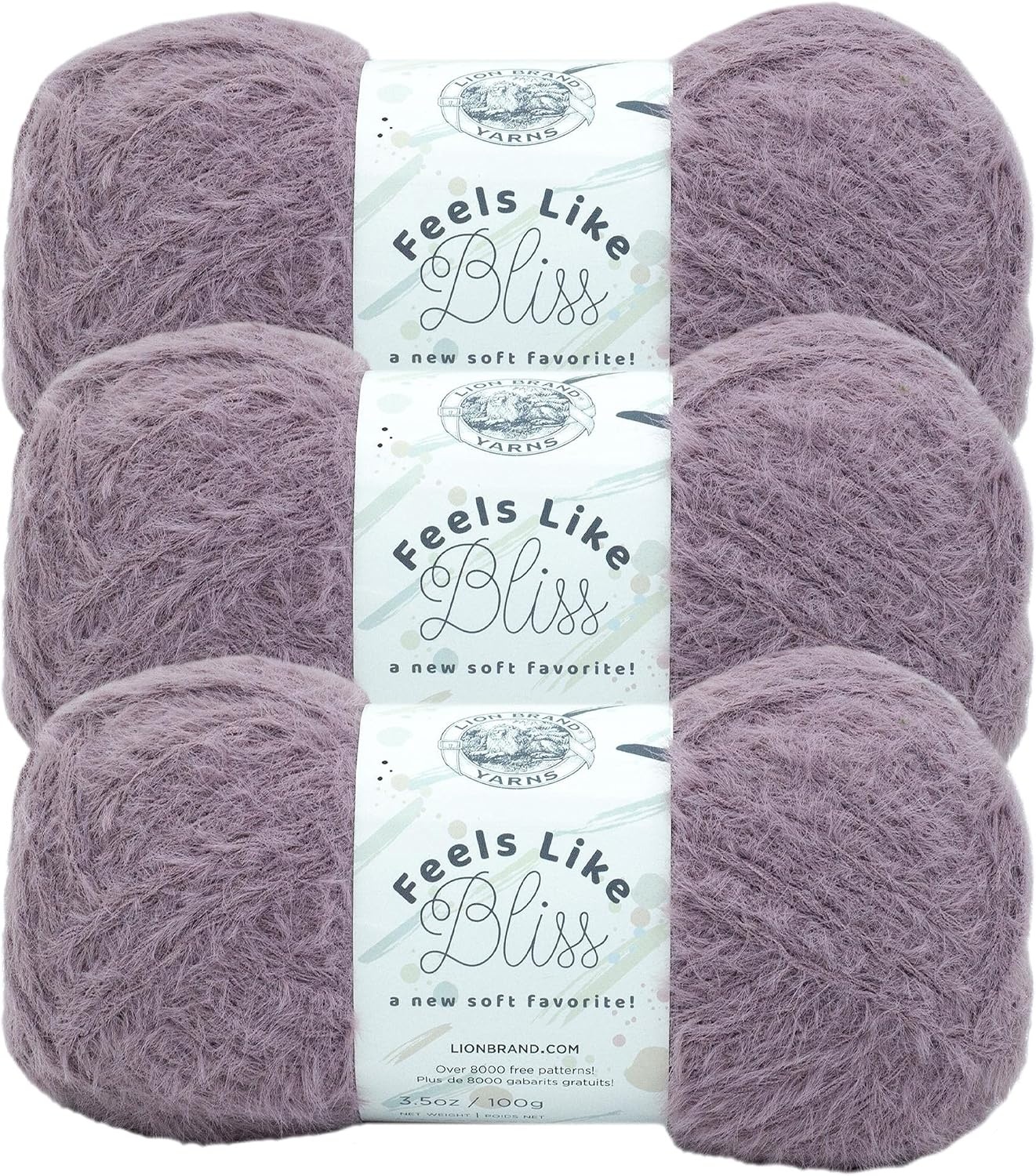 image:imageLion Brand Yarn Feels Like Bliss Bulky Yarn for Knitting Sand Dollar 1 PackDusk
