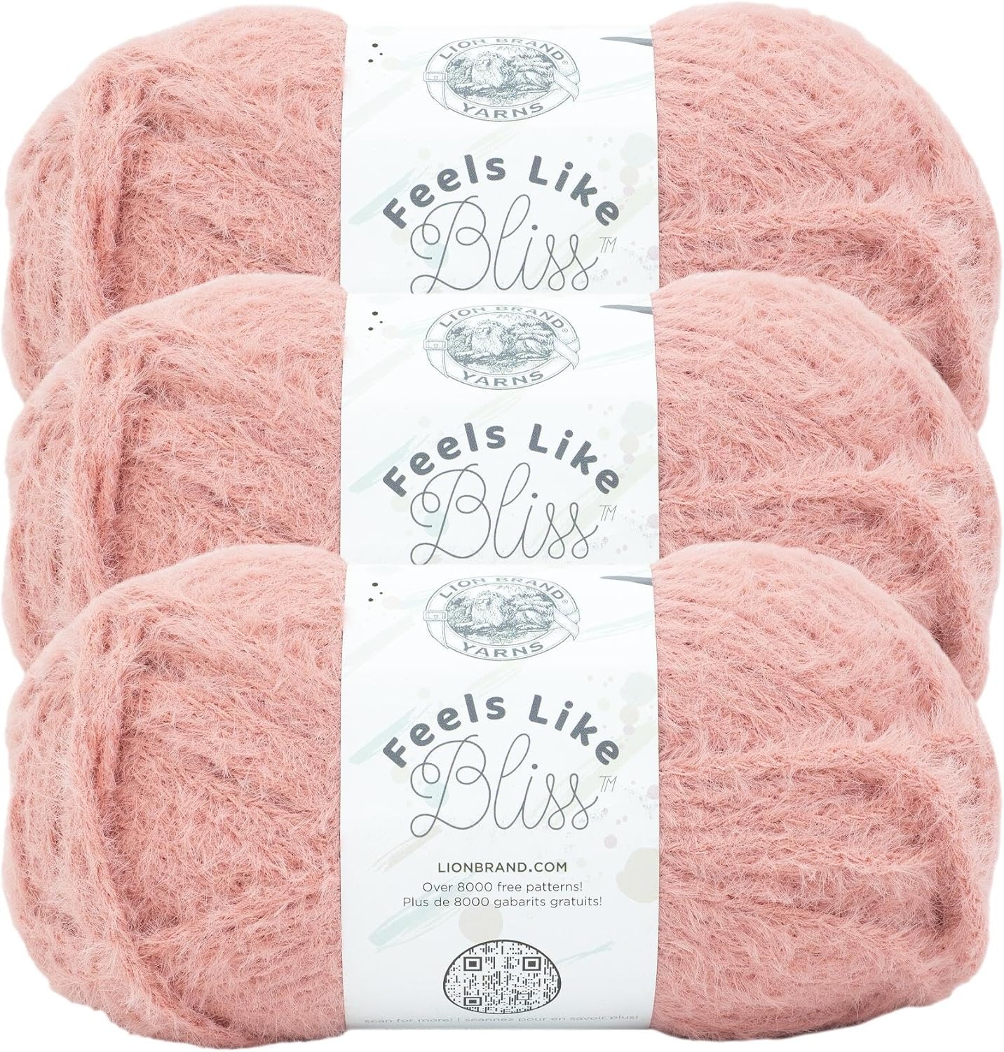 image:imageLion Brand Yarn Feels Like Bliss Bulky Yarn for Knitting Sand Dollar 1 PackDusty Rose