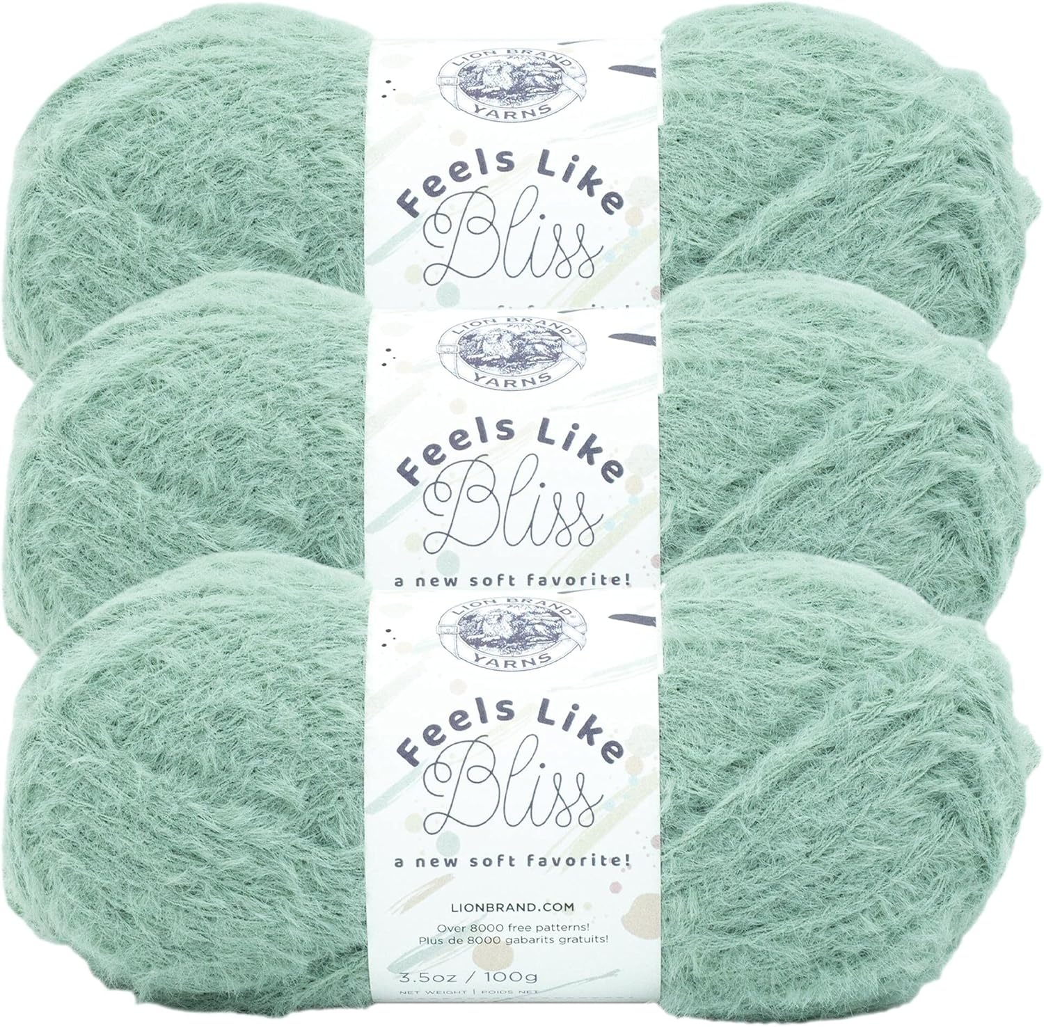 image:imageLion Brand Yarn Feels Like Bliss Bulky Yarn for Knitting Sand Dollar 1 PackSage