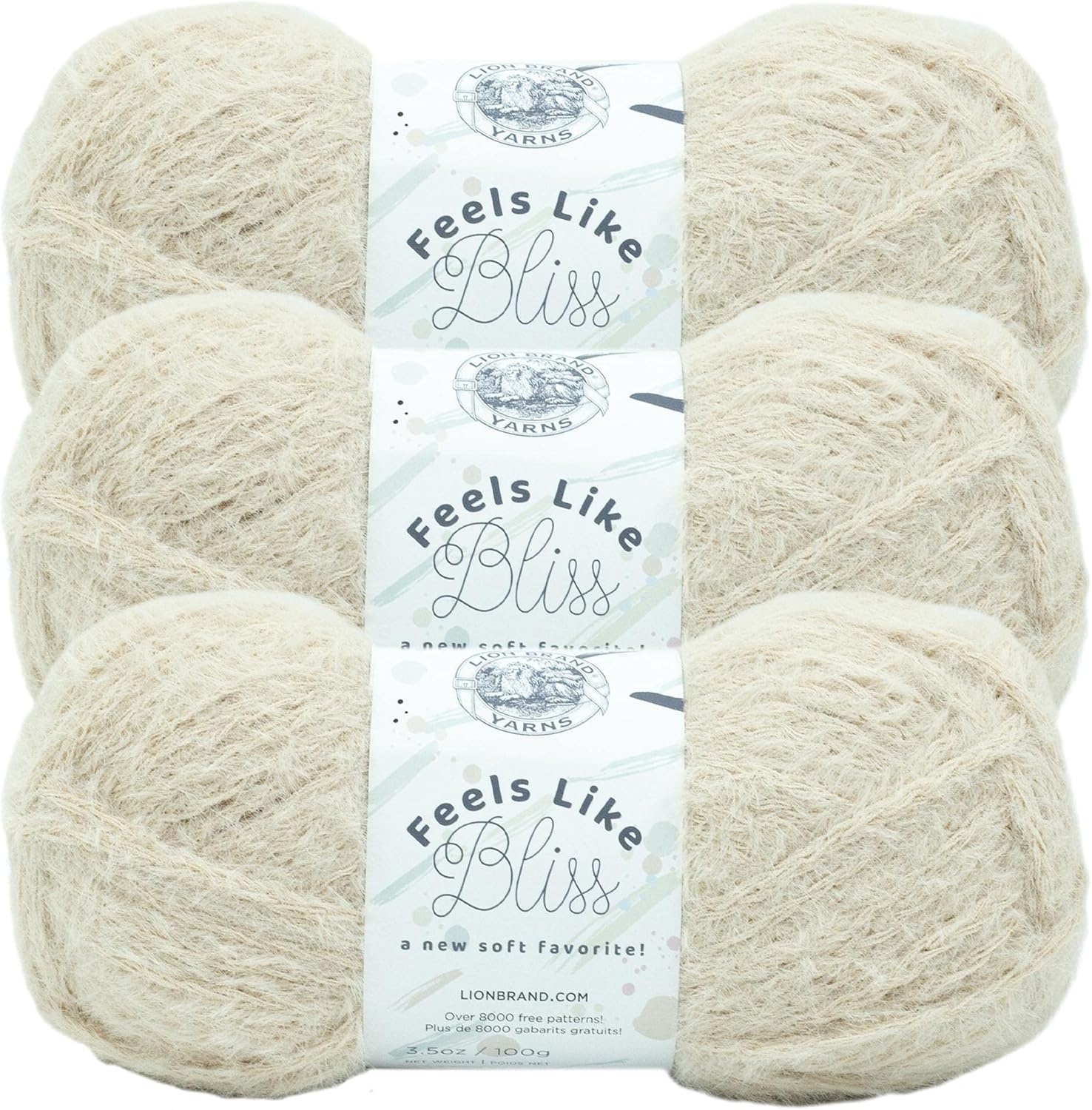 image:imageLion Brand Yarn Feels Like Bliss Bulky Yarn for Knitting Sand Dollar 1 PackSand Dollar