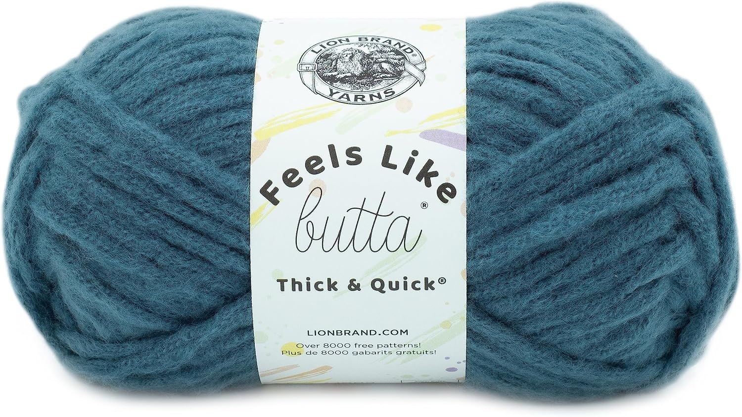 image:imageLion Brand Yarn Feels Like Butta Thick amp Quick Super Bulky Yarn for Knitting 1 Pack OliveOrion Blue