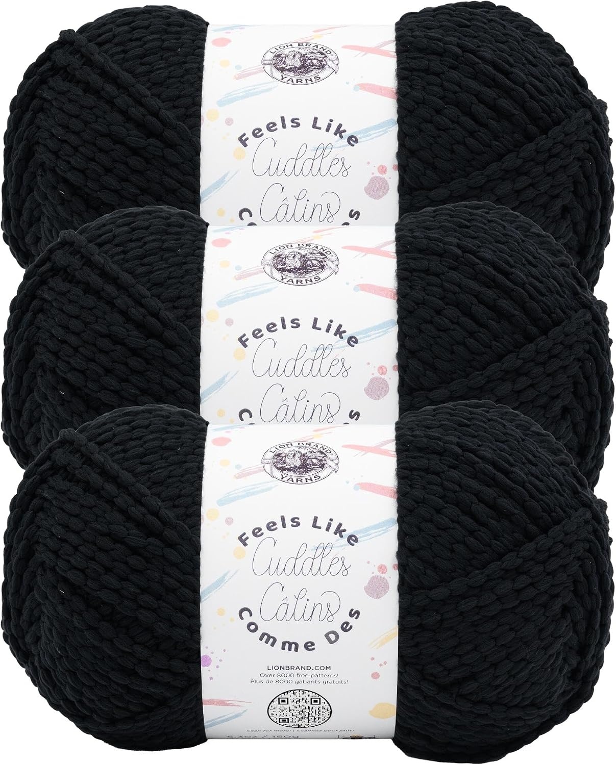 image:imageLion Brand Yarn Feels Like Cuddles Bulky Yarn for Knitting and Crochet Aquifer 1 PackLicorice