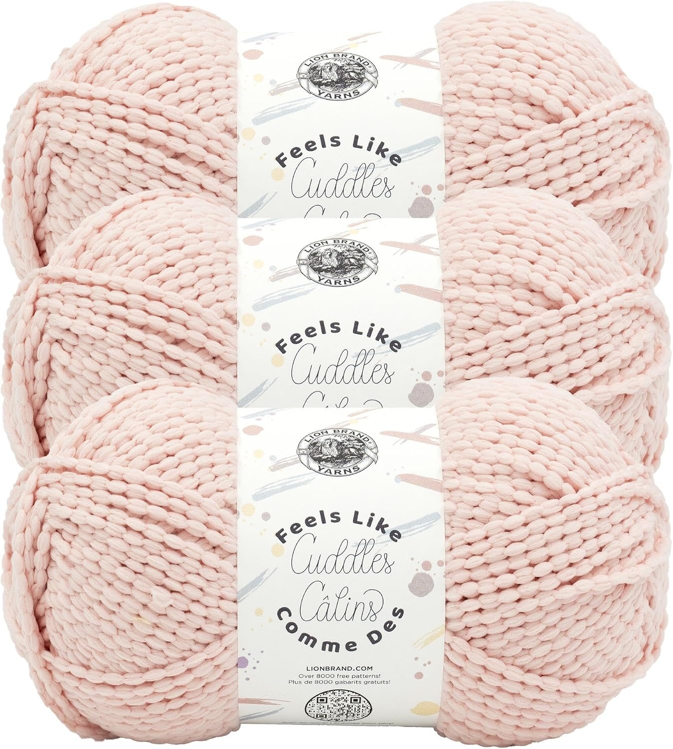 image:imageLion Brand Yarn Feels Like Cuddles Bulky Yarn for Knitting and Crochet Aquifer 1 PackRosewater