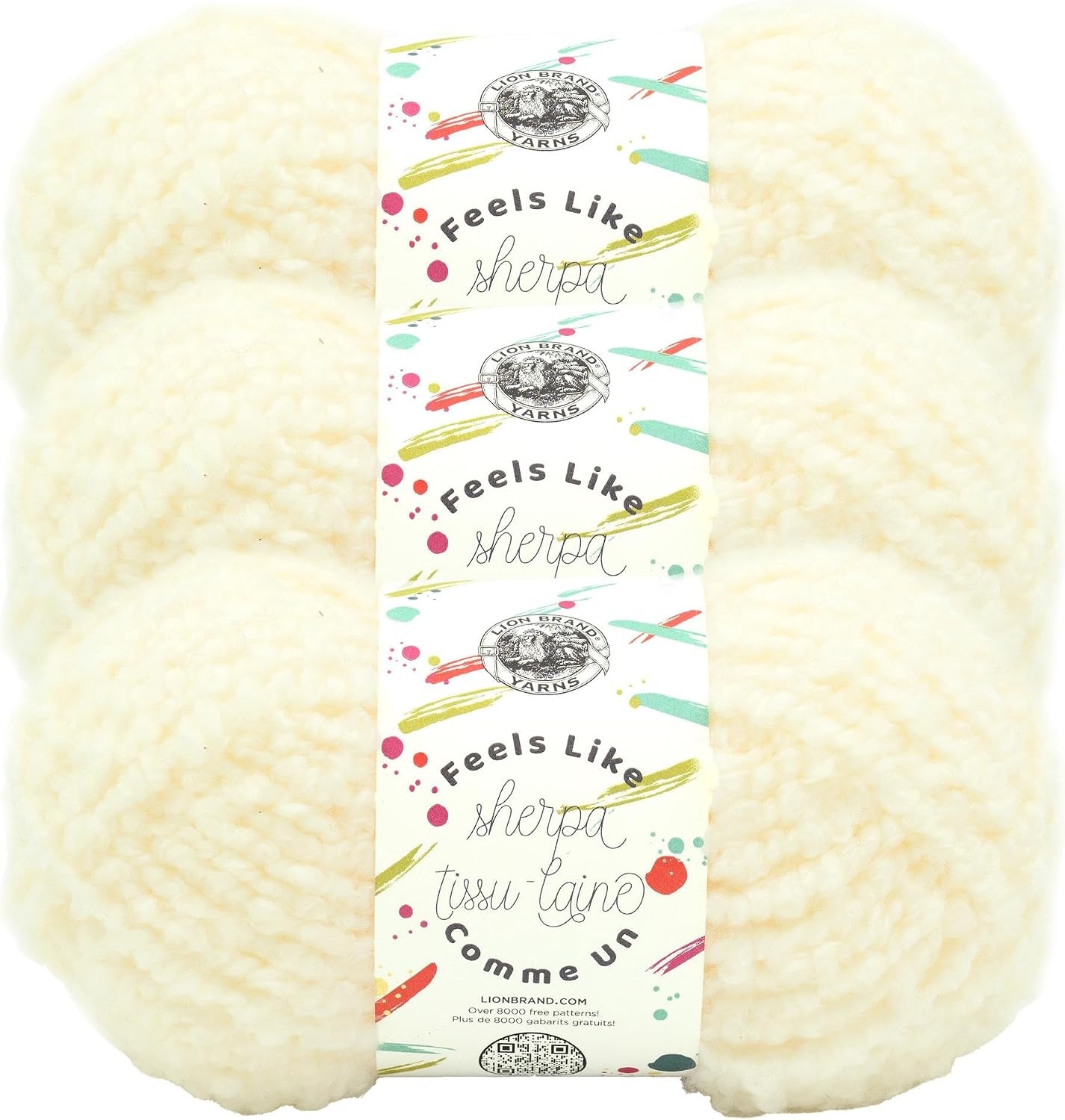 image:imageLion Brand Yarn Feels Like Sherpa Fleece Yarn for Knitting and Crochet Evergreen 1 PackAntique