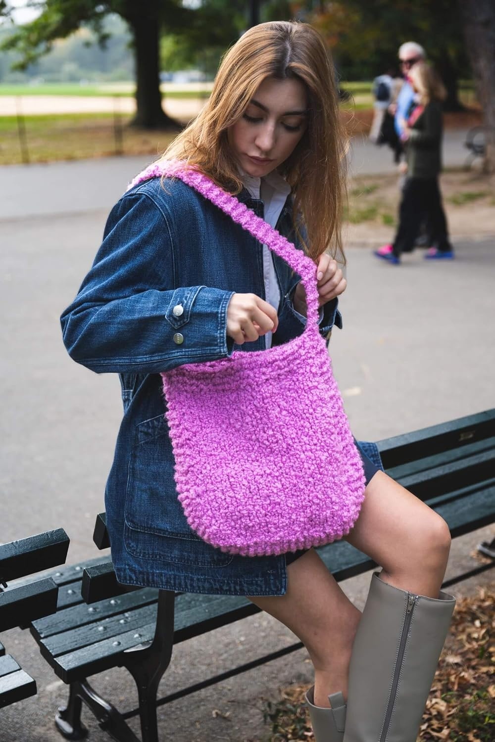 image:imageLion Brand Yarn Feels Like Sherpa Fleece Yarn for Knitting and Crochet Evergreen 1 PackCoastal