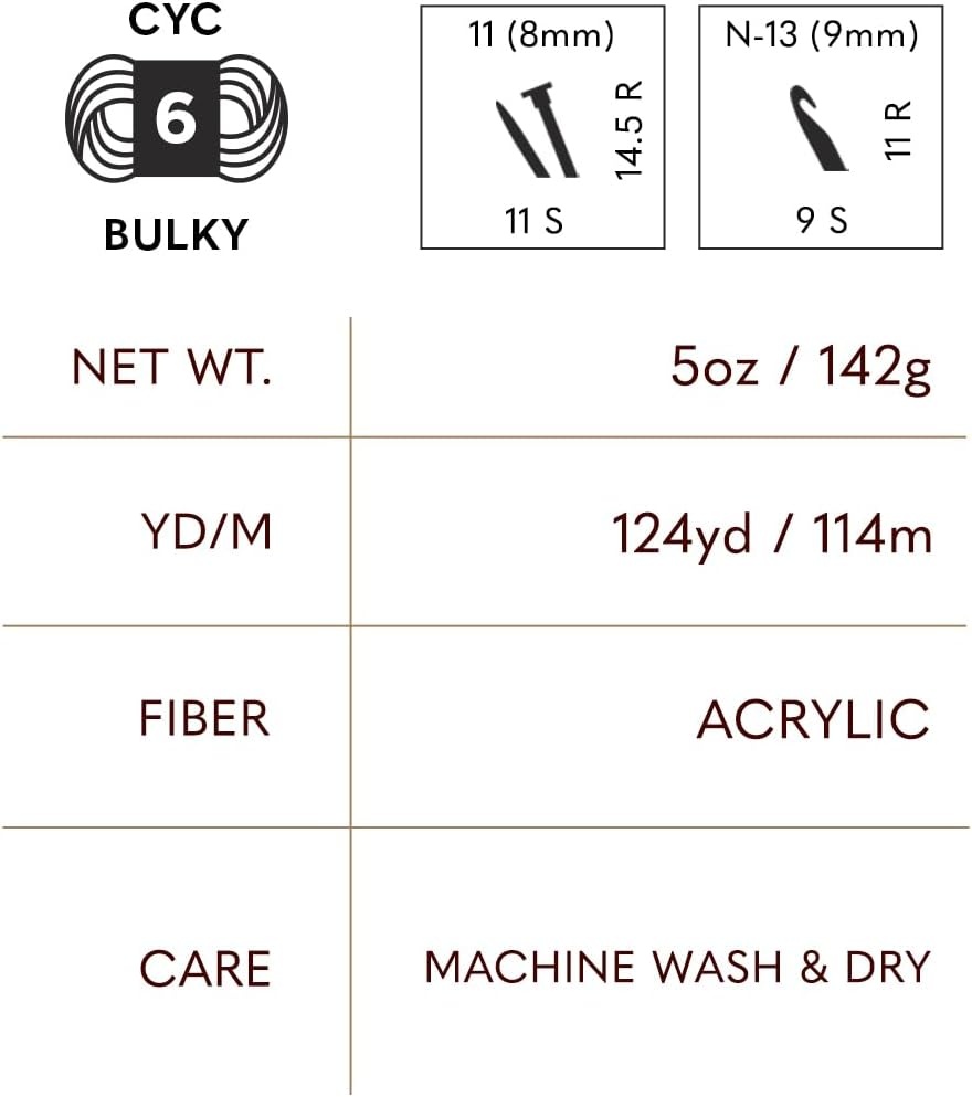 image:imageLion Brand Yarn Heartland Thick amp Quick Bulky Heathered Yarn for Knitting and Crochet Lincoln 3 PackGas Works