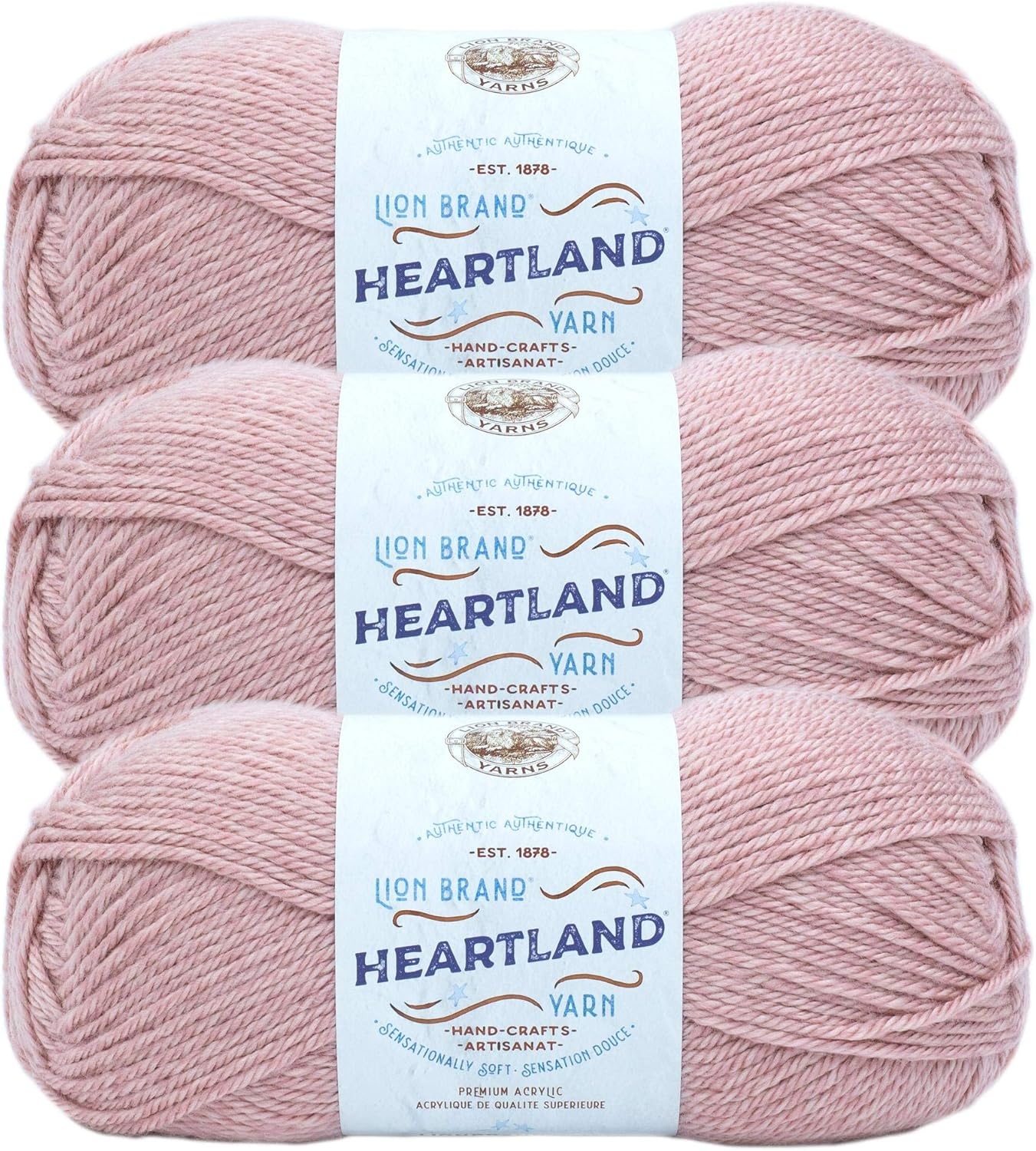 image:imageLion Brand Yarn Heartland Yarn WorstedWeight Yarn for Knitting Crocheting and Crafting 1 Pack Channel IslandsCapitol Reef