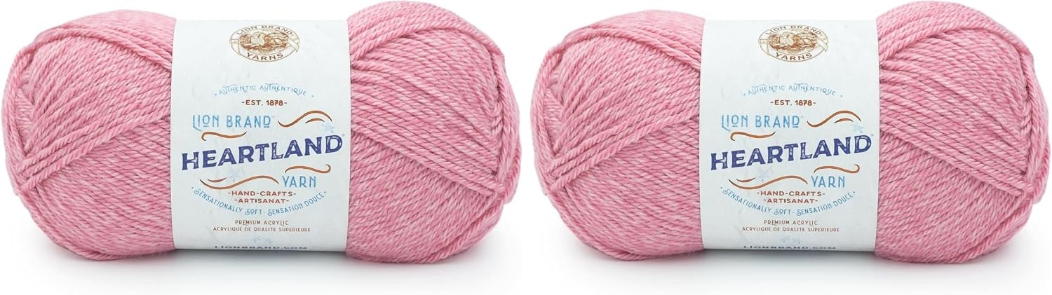 image:imageLion Brand Yarn Heartland Yarn WorstedWeight Yarn for Knitting Crocheting and Crafting 1 Pack Channel IslandsLassen Volcanic