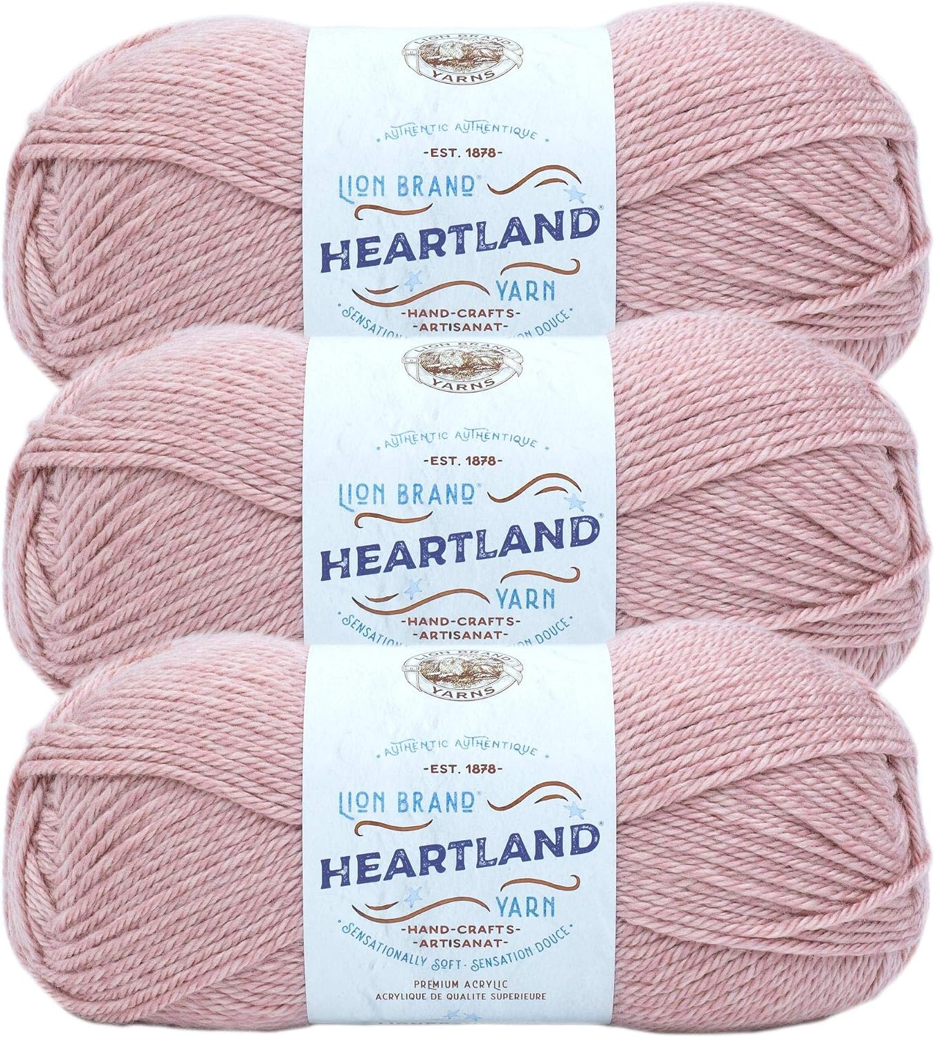 image:imageLion Brand Yarn Heartland Yarn WorstedWeight Yarn for Knitting Crocheting and Crafting 1 Pack North CascadesCapitol Reef