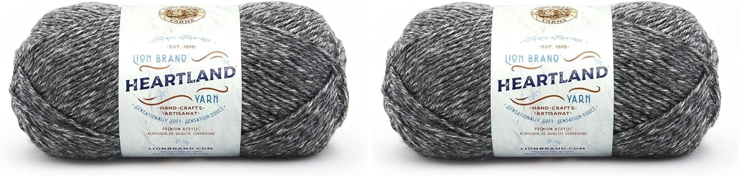 image:imageLion Brand Yarn Heartland Yarn WorstedWeight Yarn for Knitting Crocheting and Crafting 1 Pack North CascadesGreat Smoky Mountains