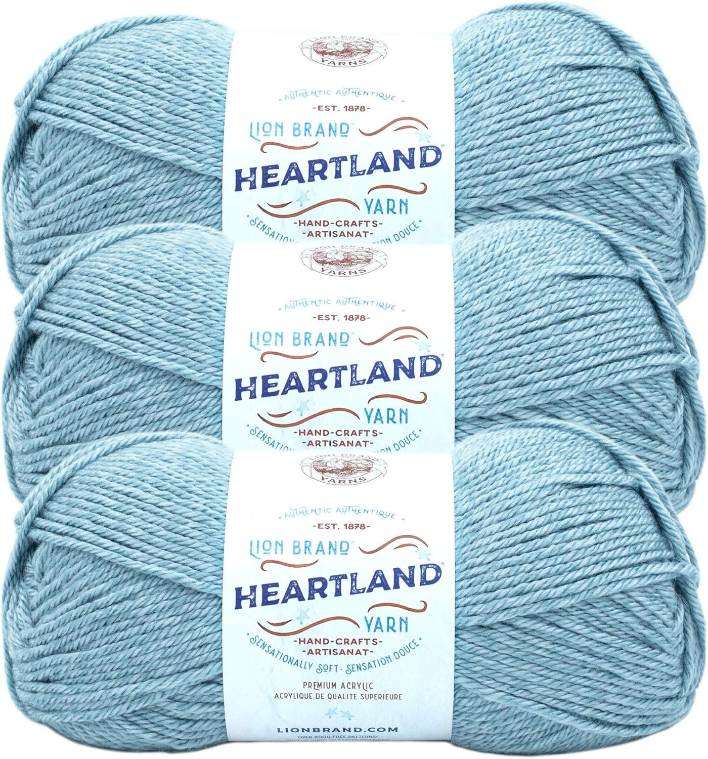 image:imageLion Brand Yarn Heartland Yarn WorstedWeight Yarn for Knitting Crocheting and Crafting 1 Pack North CascadesVoyageurs