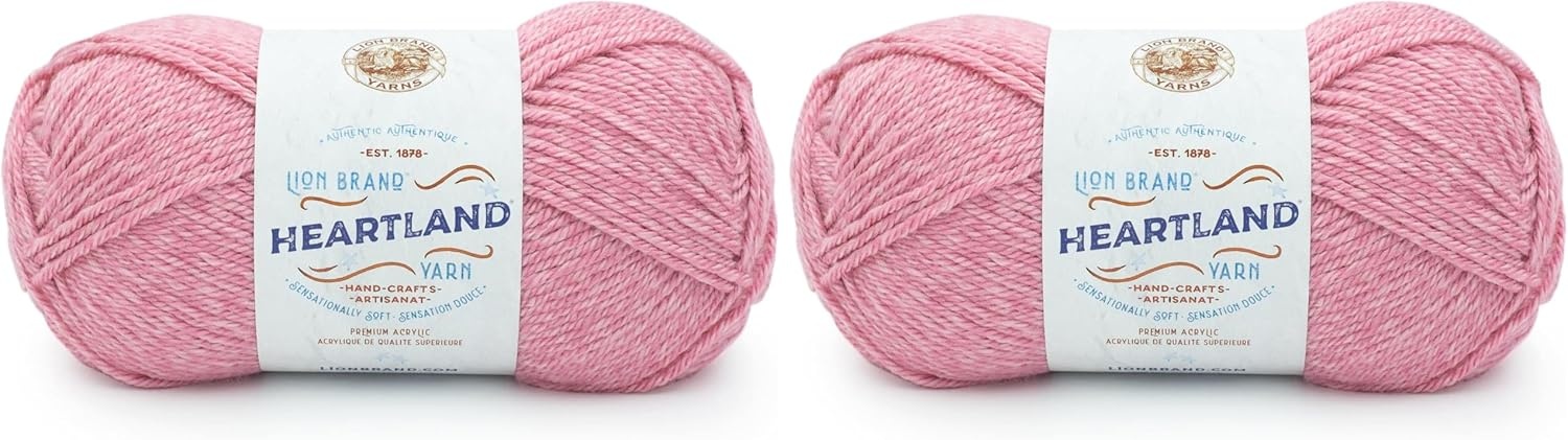 image:imageLion Brand Yarn Heartland Yarn WorstedWeight Yarn for Knitting Crocheting and Crafting 3 Pack AcadiaLassen Volcanic