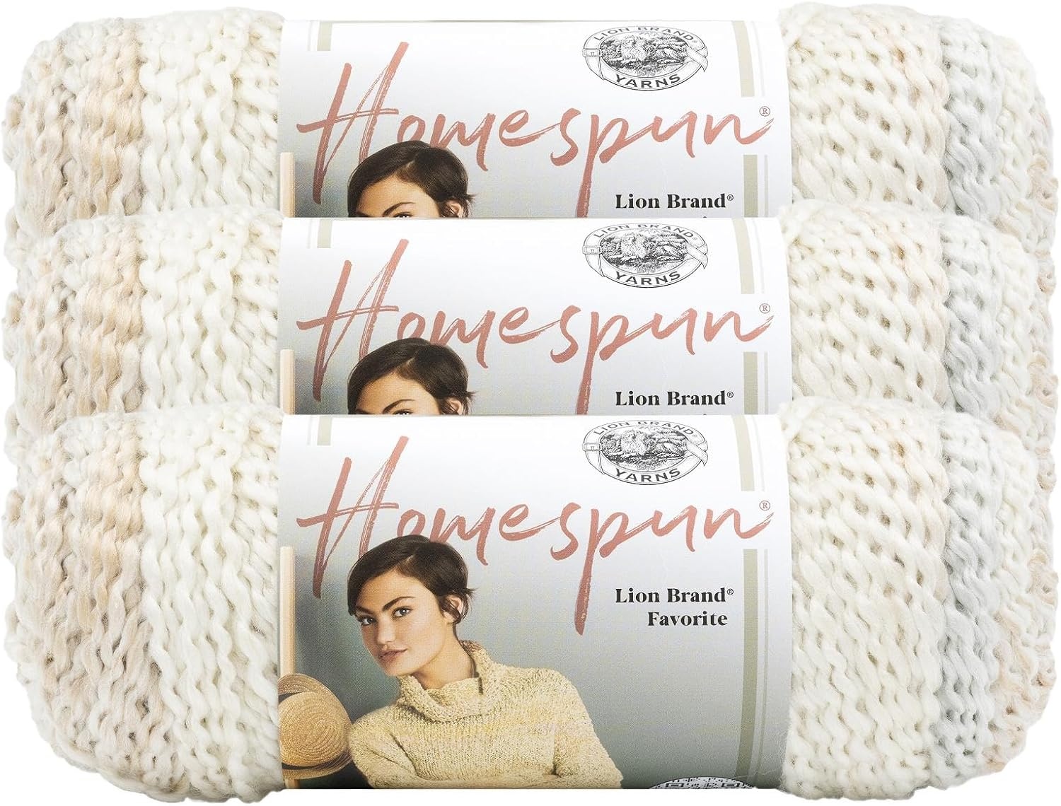 image:imageLion Brand Yarn Homespun Yarn Soft Bulky Yarn for Knitting Crocheting and Crafting 1 pack WildfirePearls