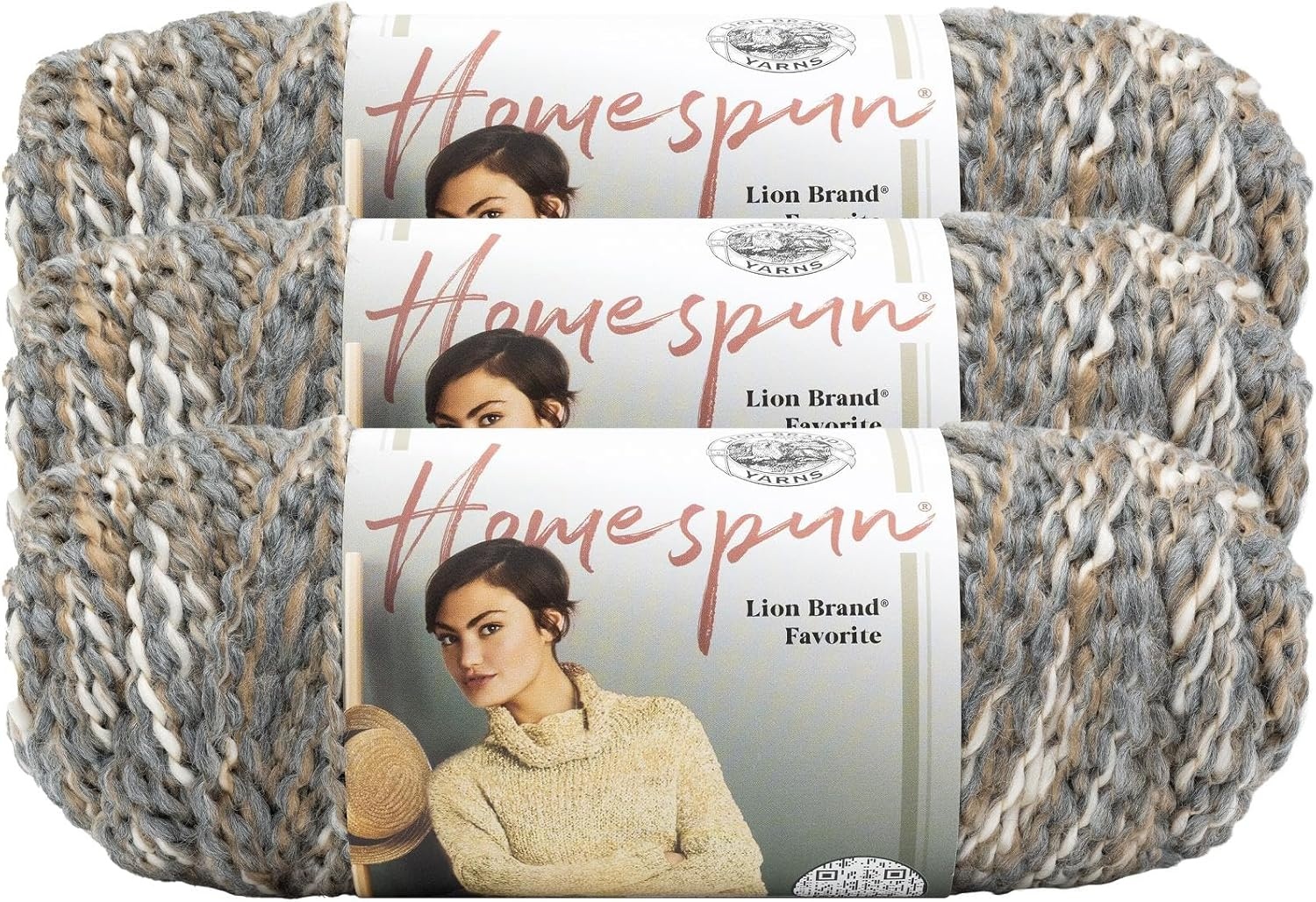 image:imageLion Brand Yarn Homespun Yarn Soft Bulky Yarn for Knitting Crocheting and Crafting 1 pack WildfireShaker