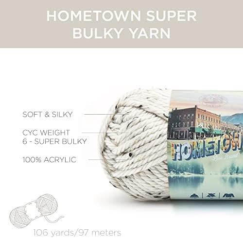 image:imageLion Brand Yarn Hometown Super Bulky Yarn 50 Shades Pack 12 SkeinsAspen Tweed