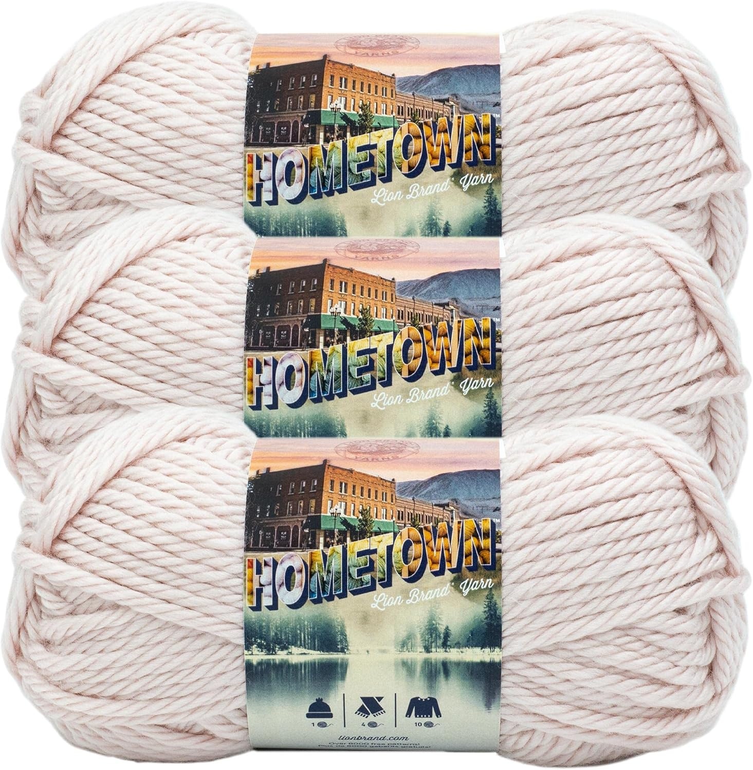 image:imageLion Brand Yarn Hometown Super Bulky Yarn 50 Shades Pack 12 SkeinsDillon Quartz