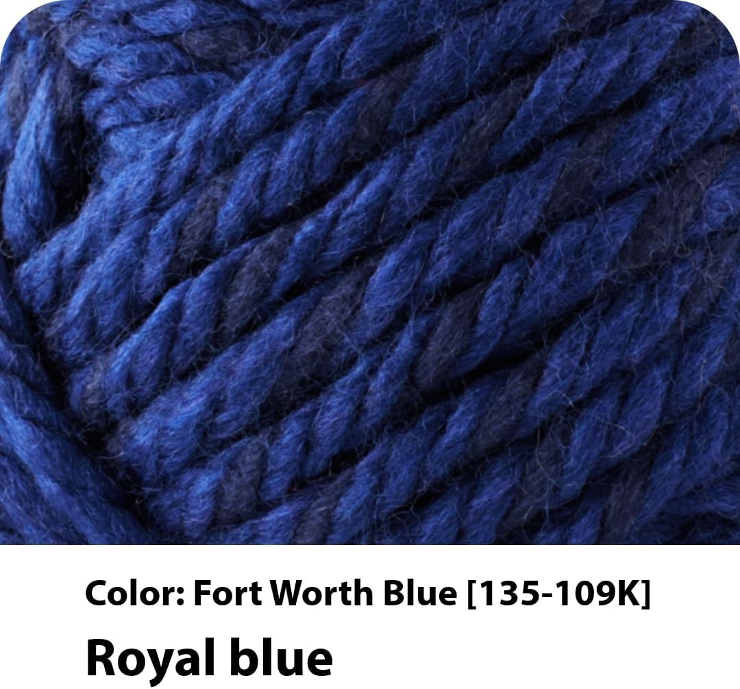 image:imageLion Brand Yarn Hometown Super Bulky Yarn 50 Shades Pack 12 SkeinsFort Worth Blue