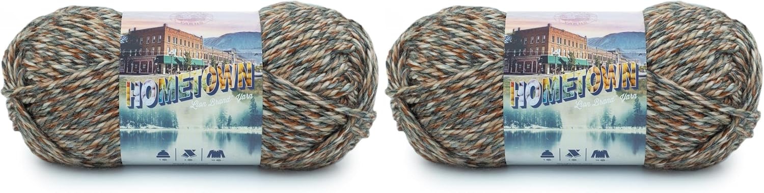 image:imageLion Brand Yarn Hometown Super Bulky Yarn 50 Shades Pack 12 SkeinsHuntington Foliage