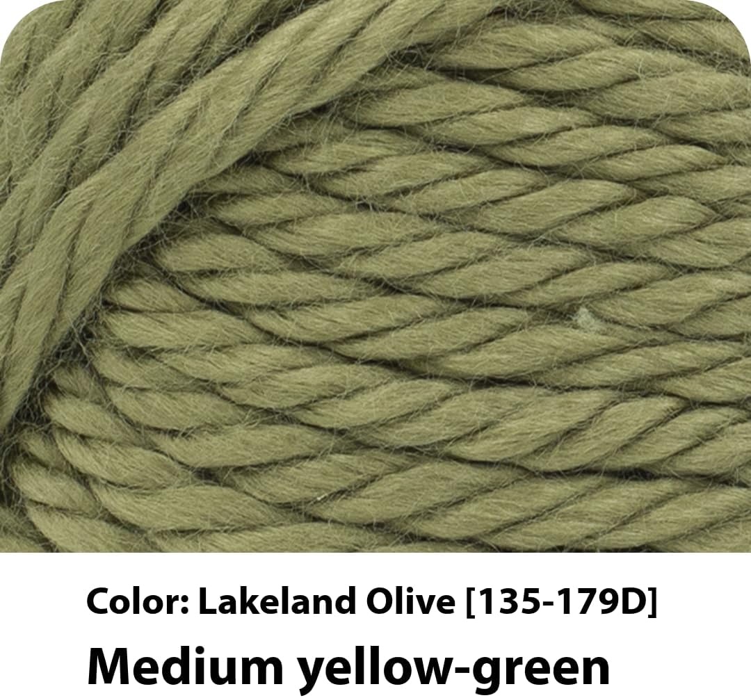 image:imageLion Brand Yarn Hometown Super Bulky Yarn 50 Shades Pack 12 SkeinsLakeland Olive