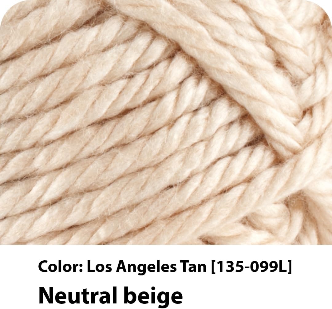 image:imageLion Brand Yarn Hometown Super Bulky Yarn 50 Shades Pack 12 SkeinsLos Angeles Tan